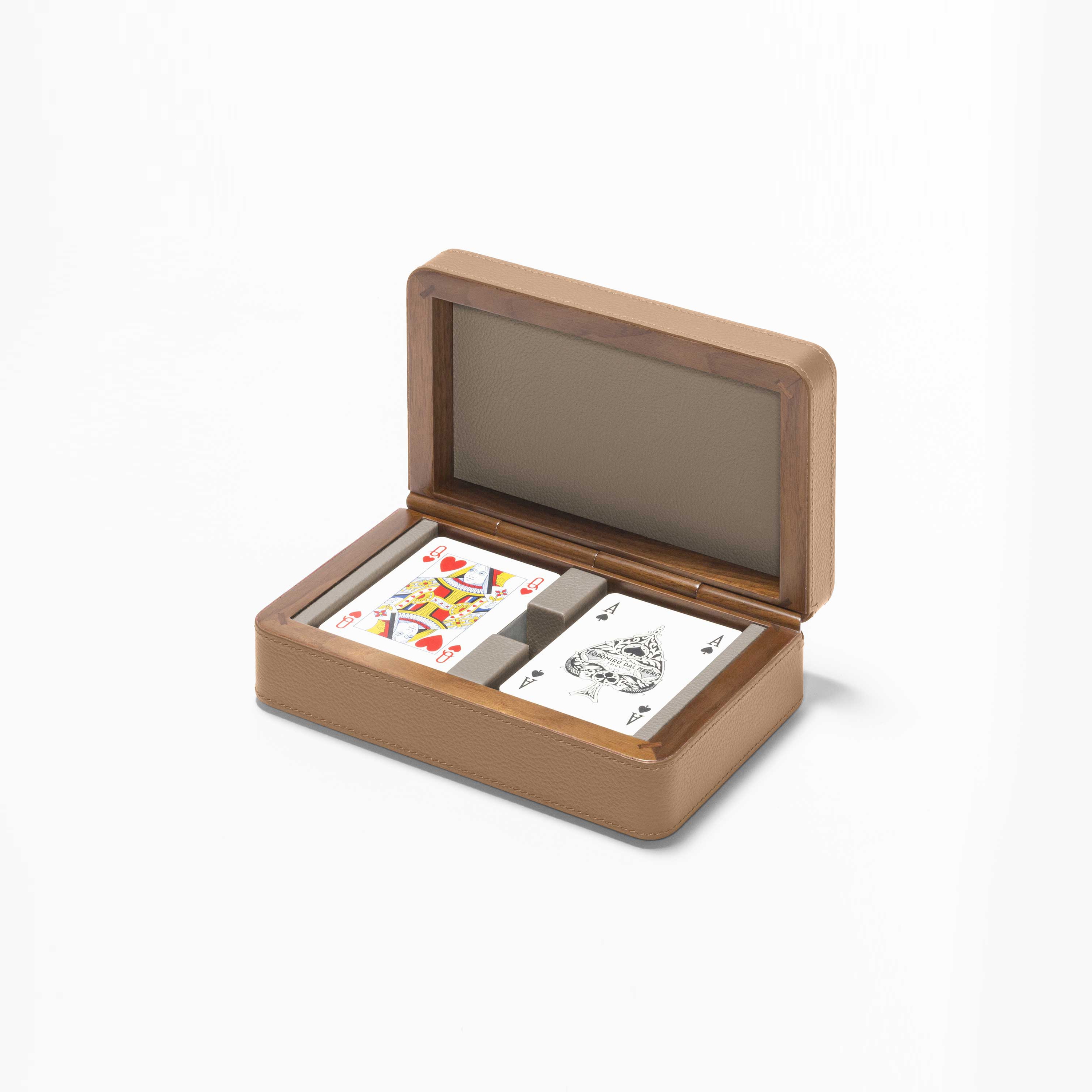 Vertoon produk Games collection | Cards wooden box van vervaardiger Poltrona Frau