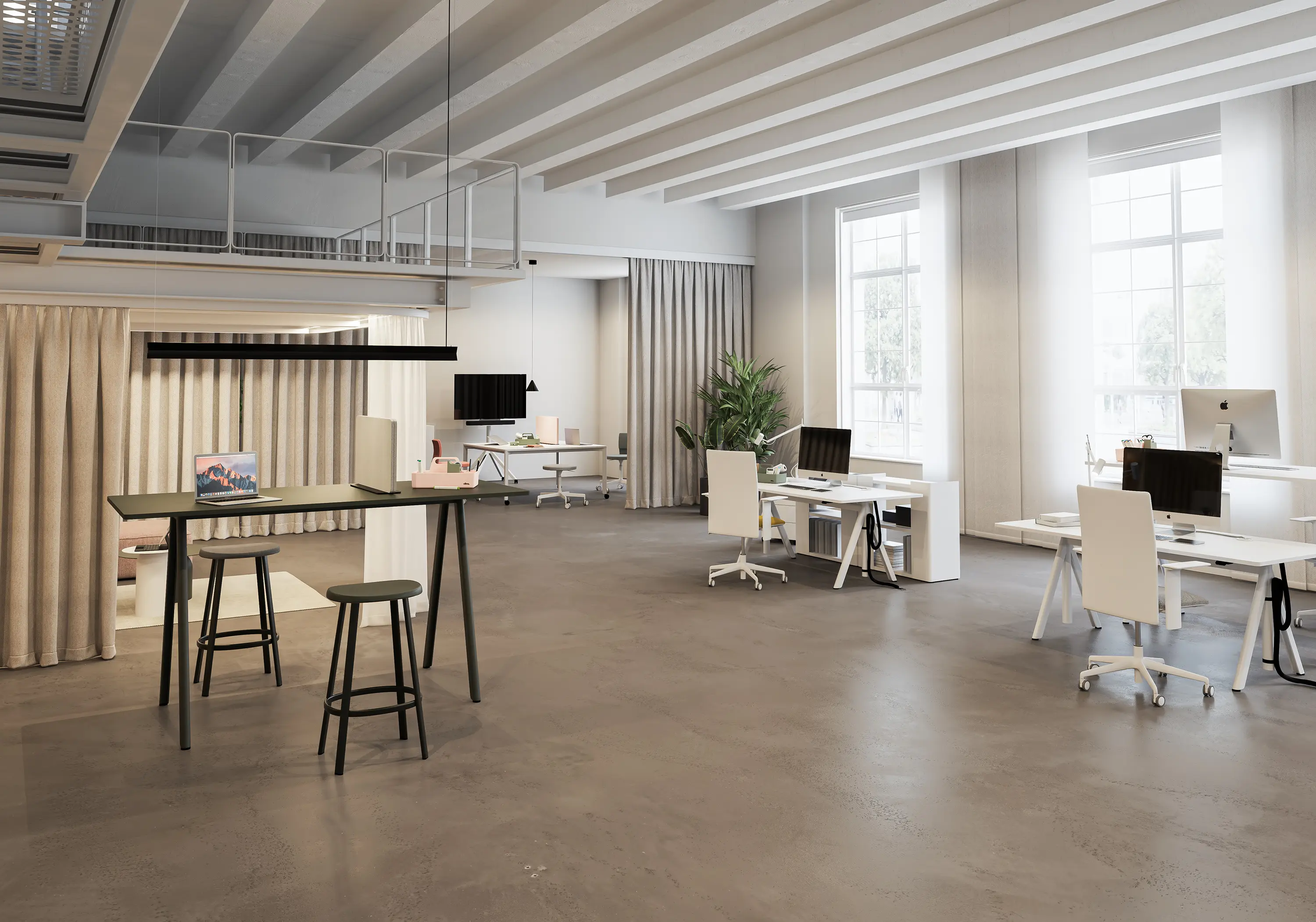 RENZ - Slide height-adjustable desk