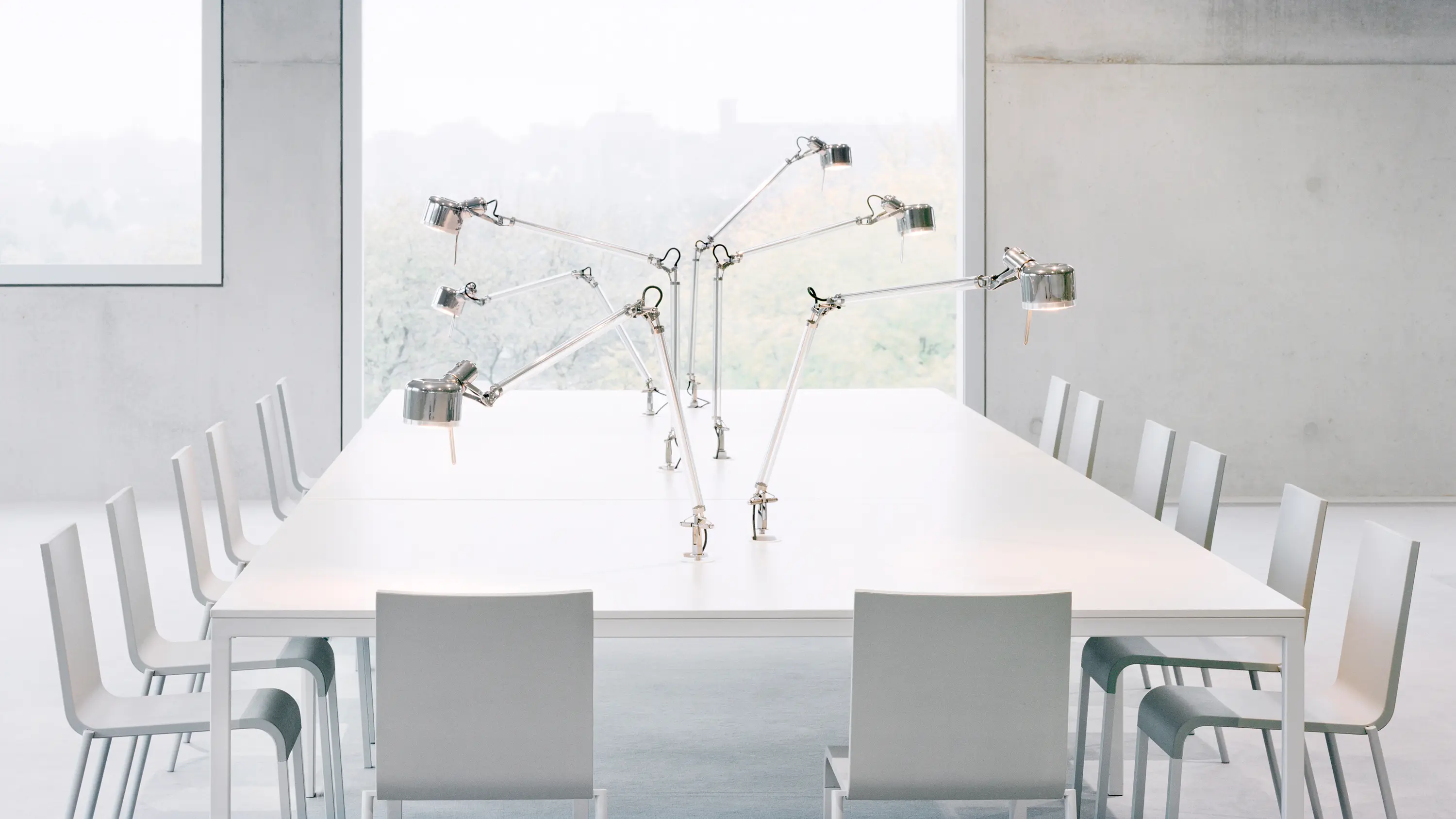 serien.lighting - JOB Table with Adapter for USM Haller Table Systems