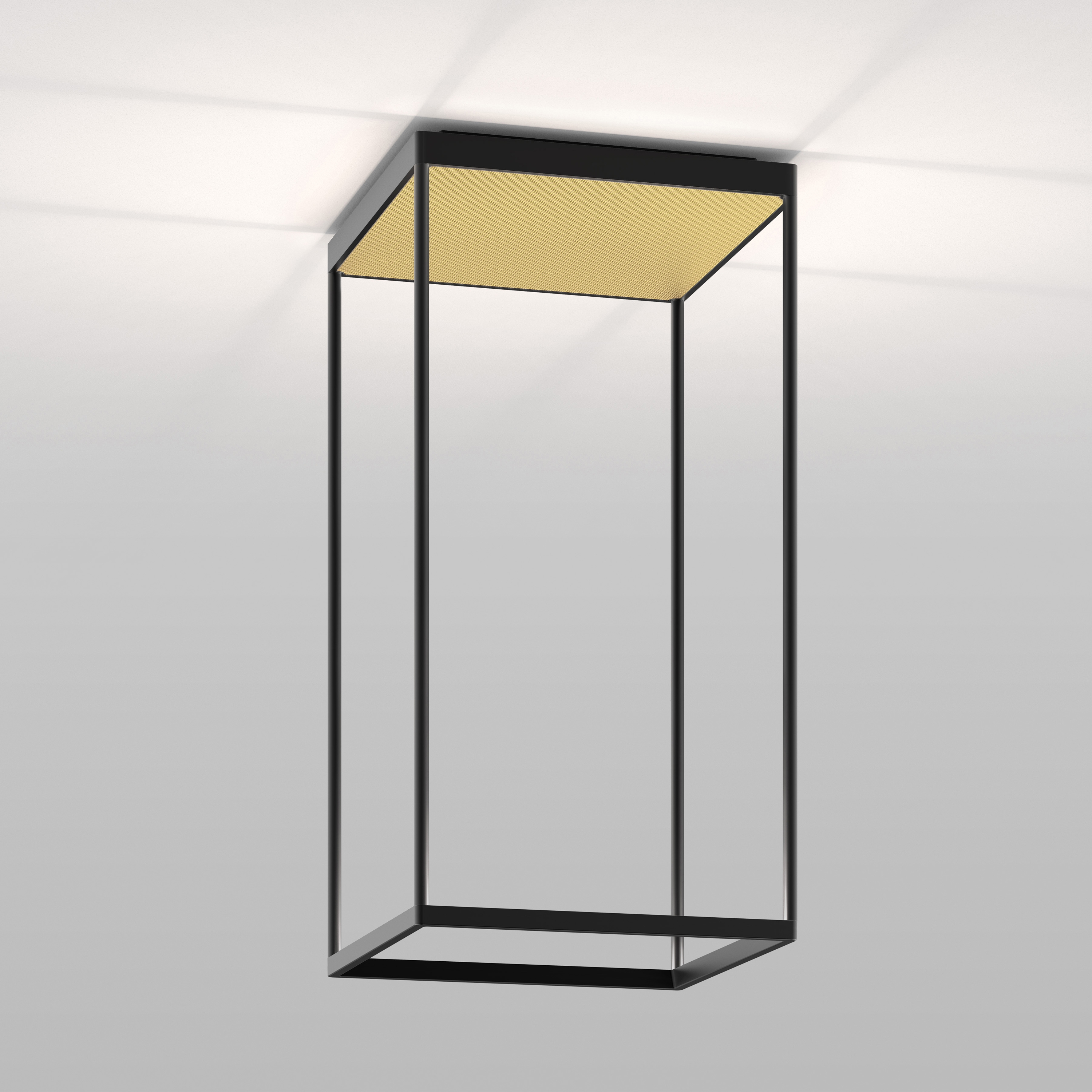 Mostra il prodotto REFLEX² M 600 black | pyramid structure gold del produttore serien.lighting