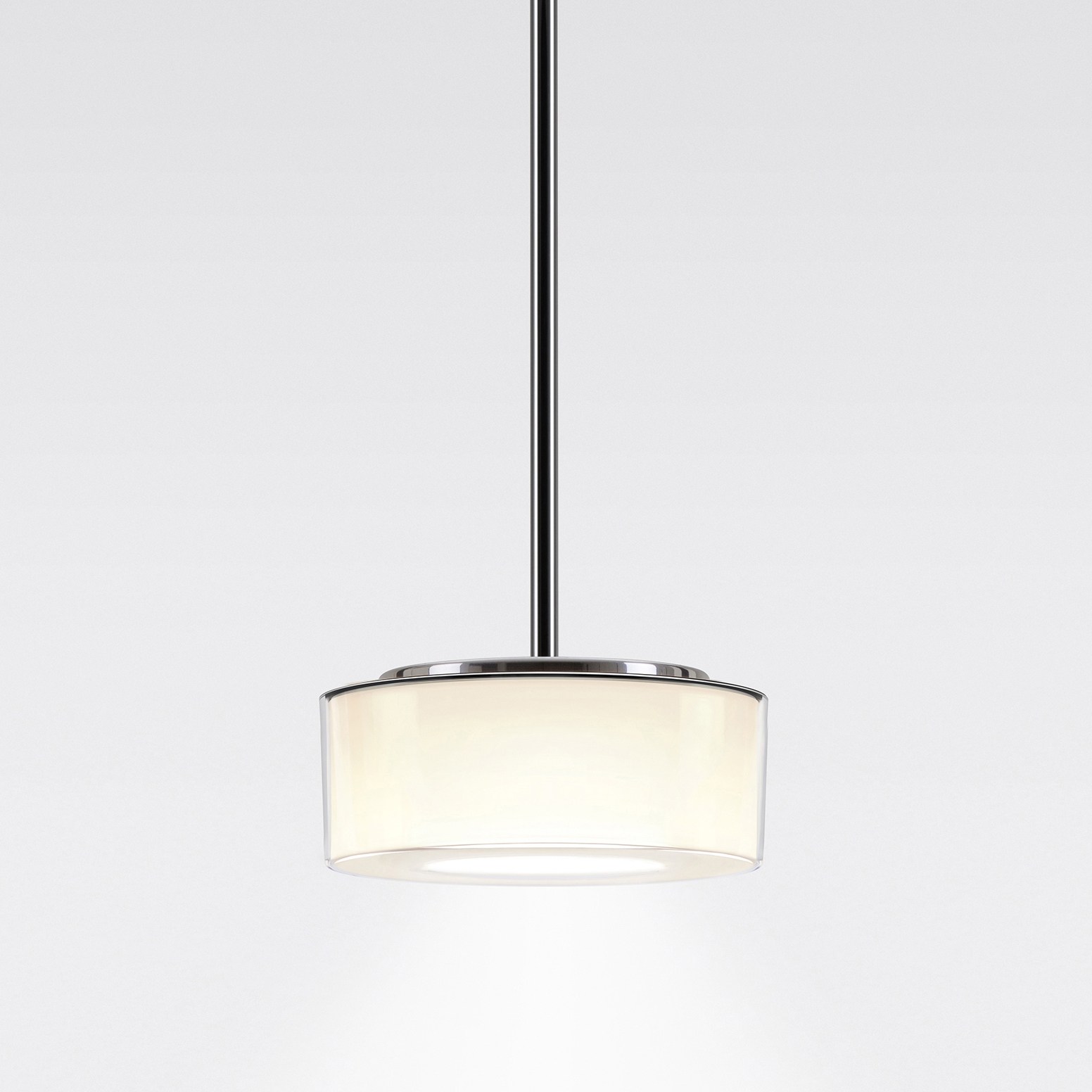 Mostrar el producto CURLING Suspension Tube | shade acrylic glass, reflector cylindrical opal del fabricante serien.lighting