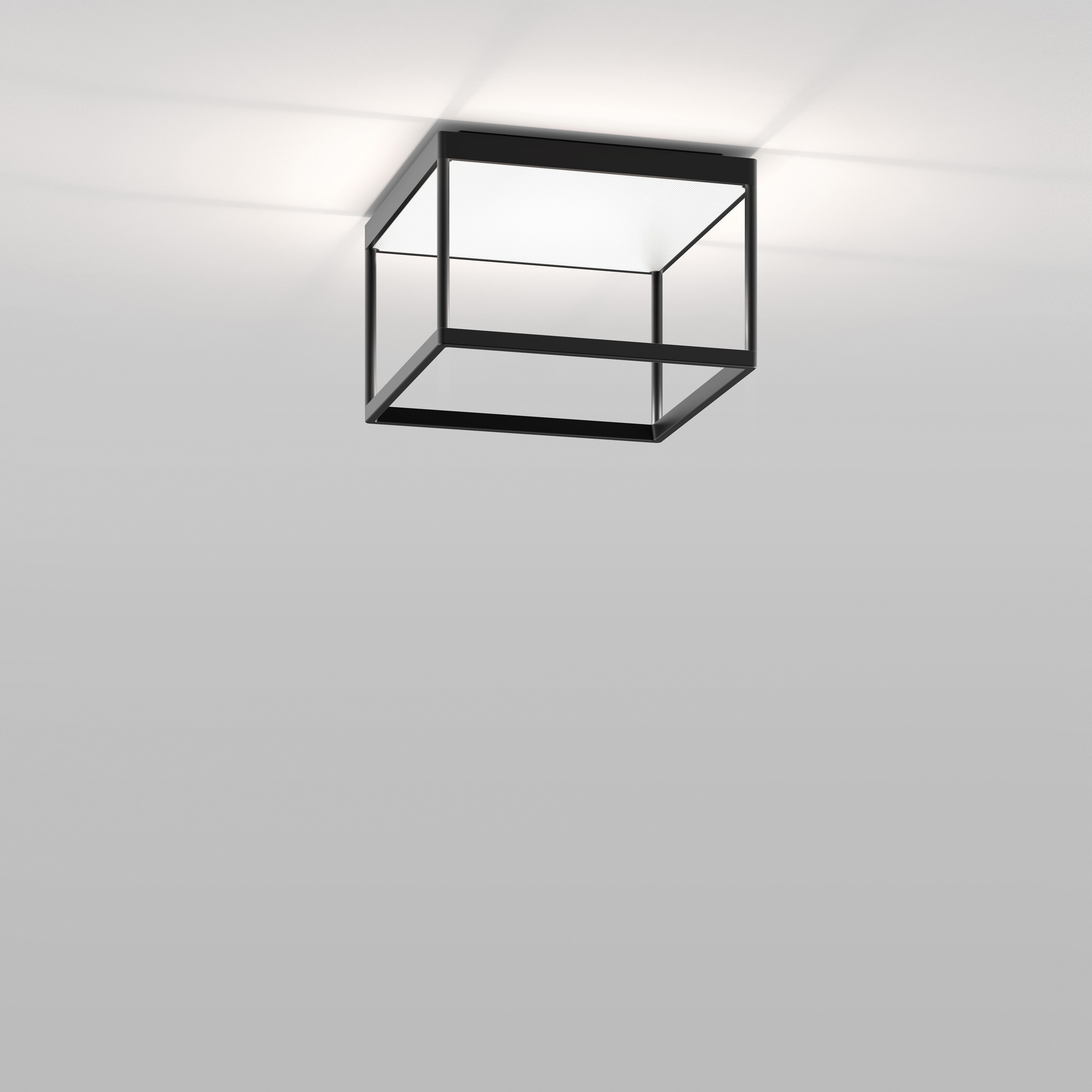 Display product REFLEX² M 200 black | pyramid structure white from manufacturer serien.lighting