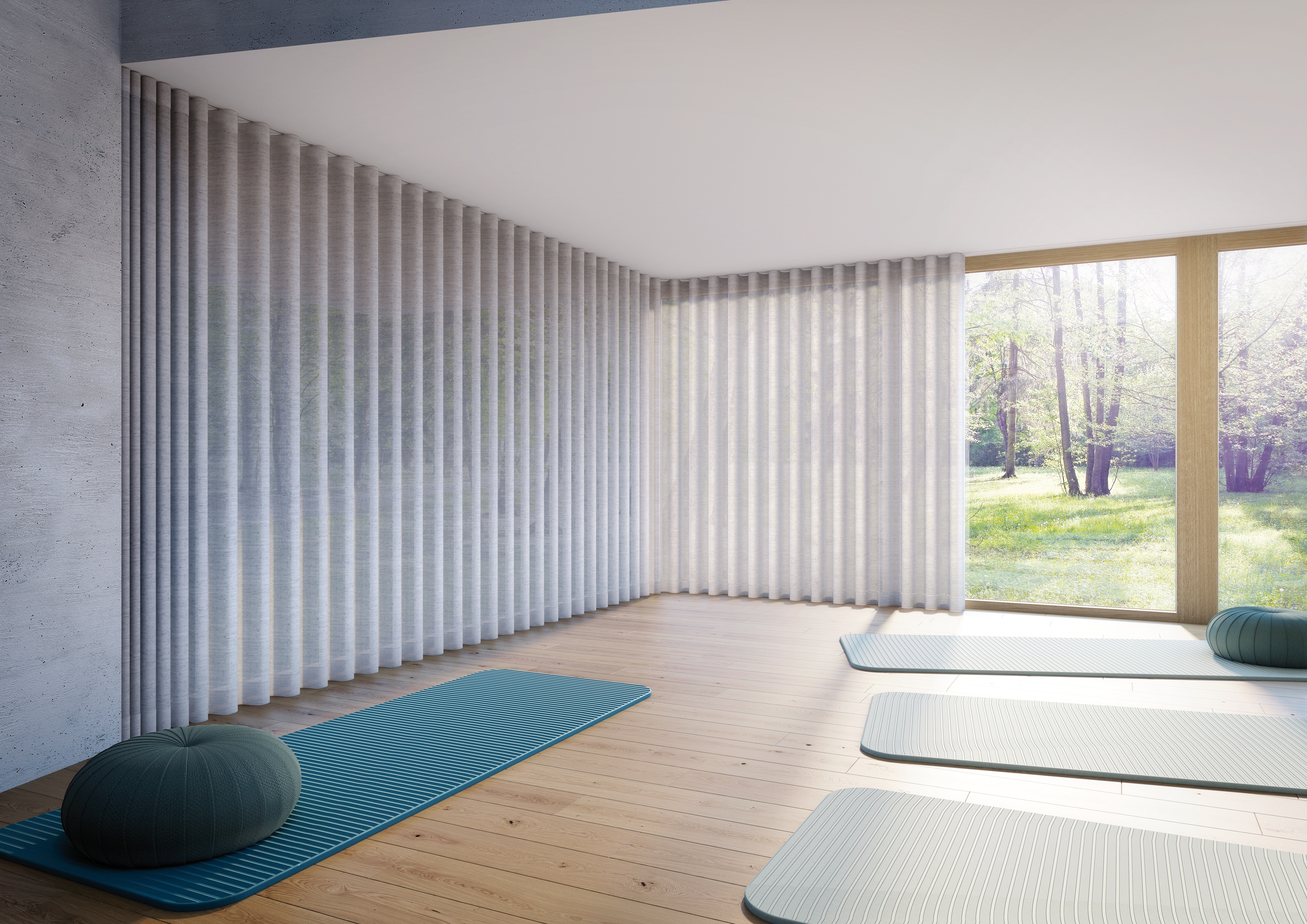Display product Silent Gliss Cord Operated Curtain Track System from manufacturer Silent Gliss