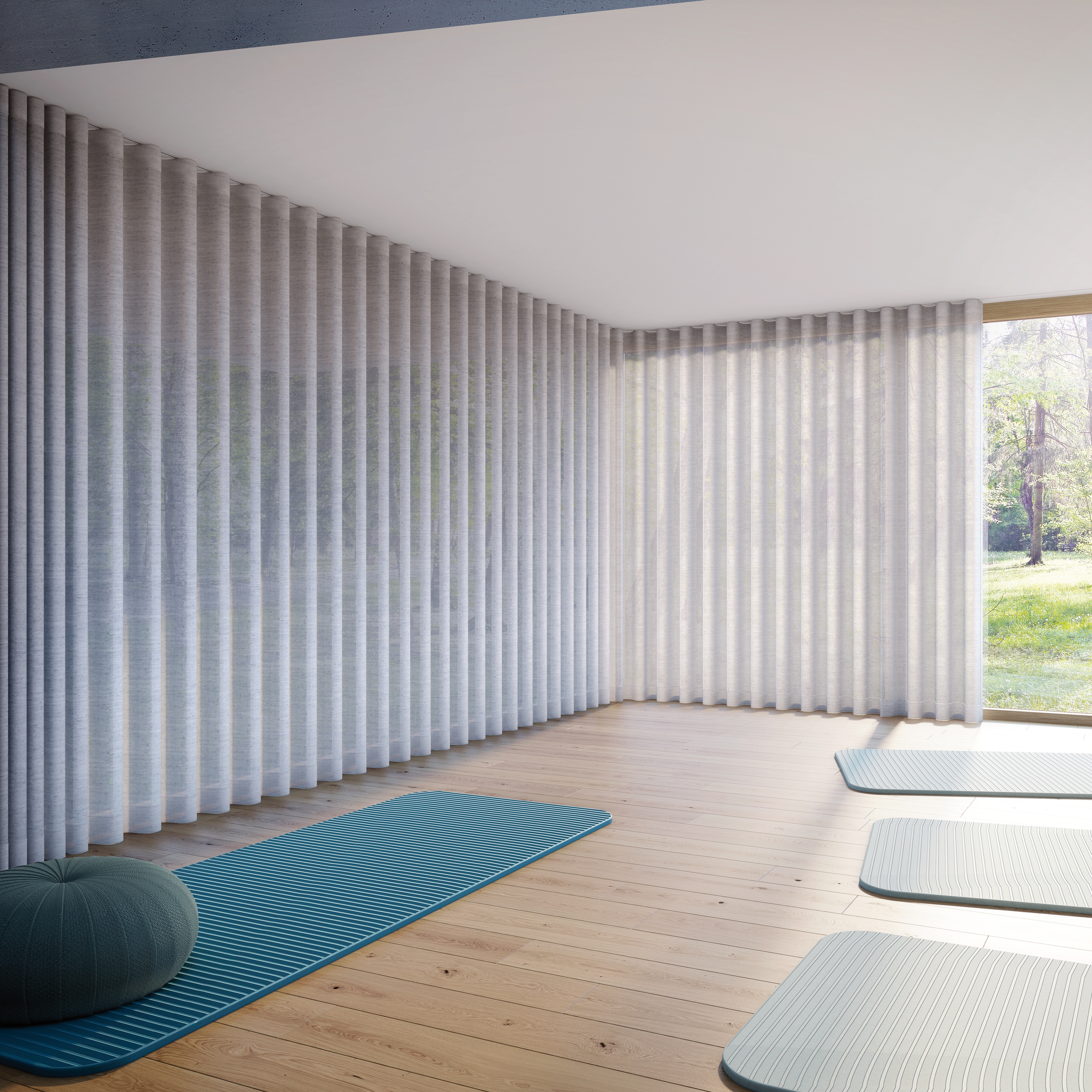 Display product Silent Gliss Cord Operated Curtain Track System from manufacturer Silent Gliss