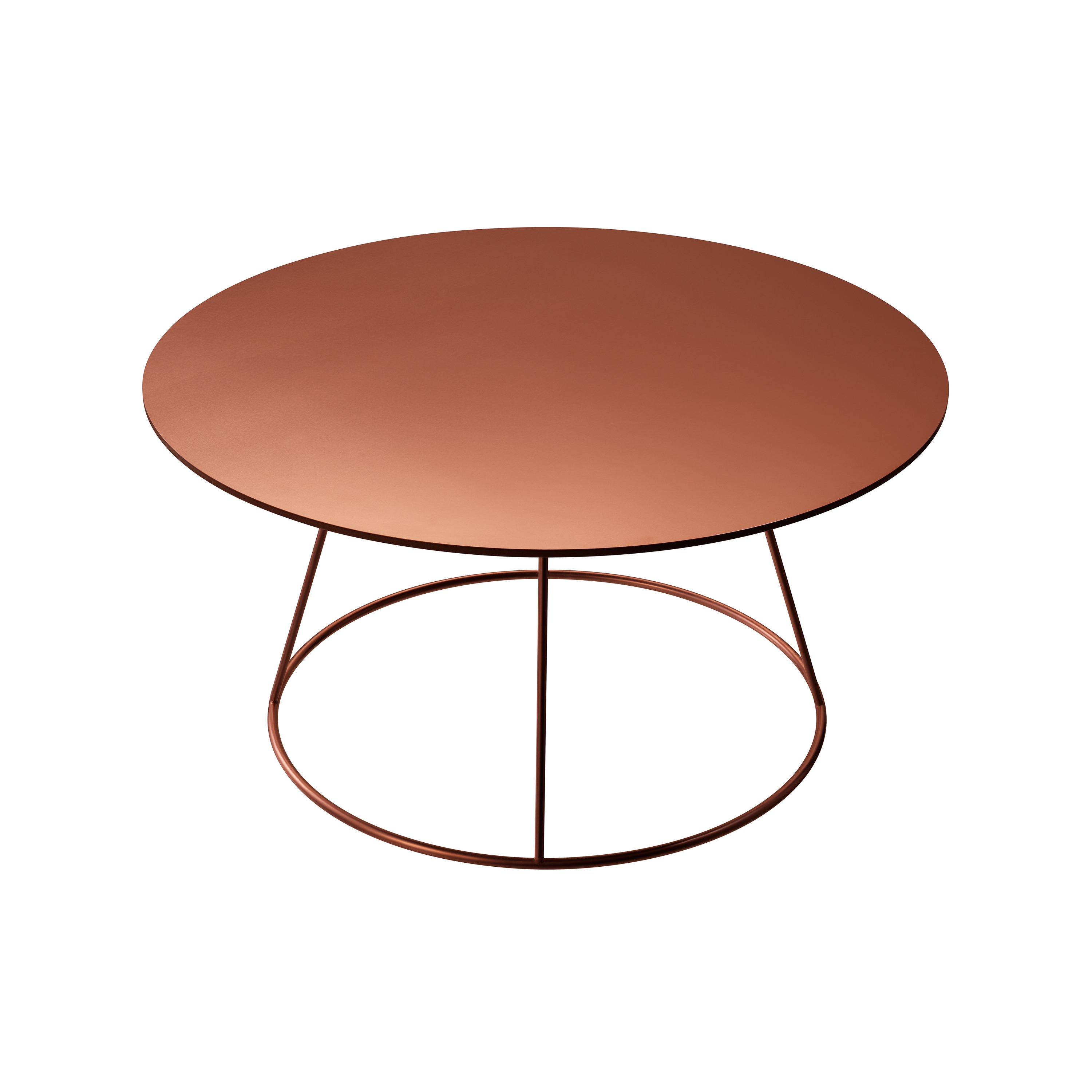 Display product Breeze copper coffee table from manufacturer Swedese