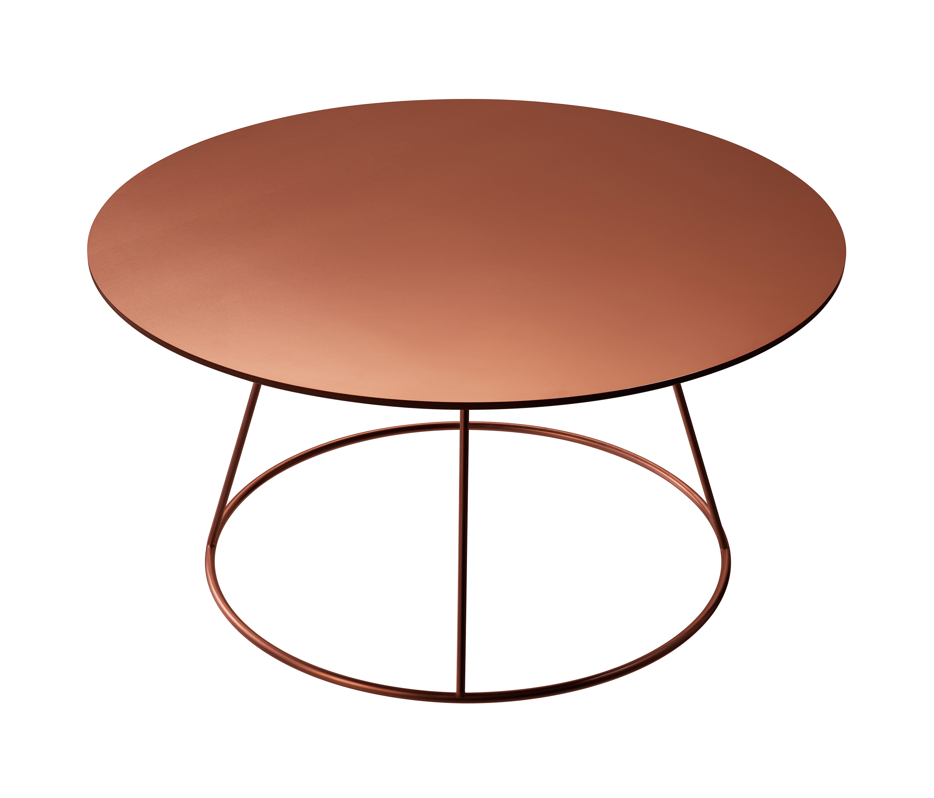 Display product Breeze copper coffee table from manufacturer Swedese