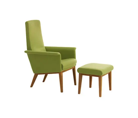 Swedese - Lazy easy chair high back with footstool
