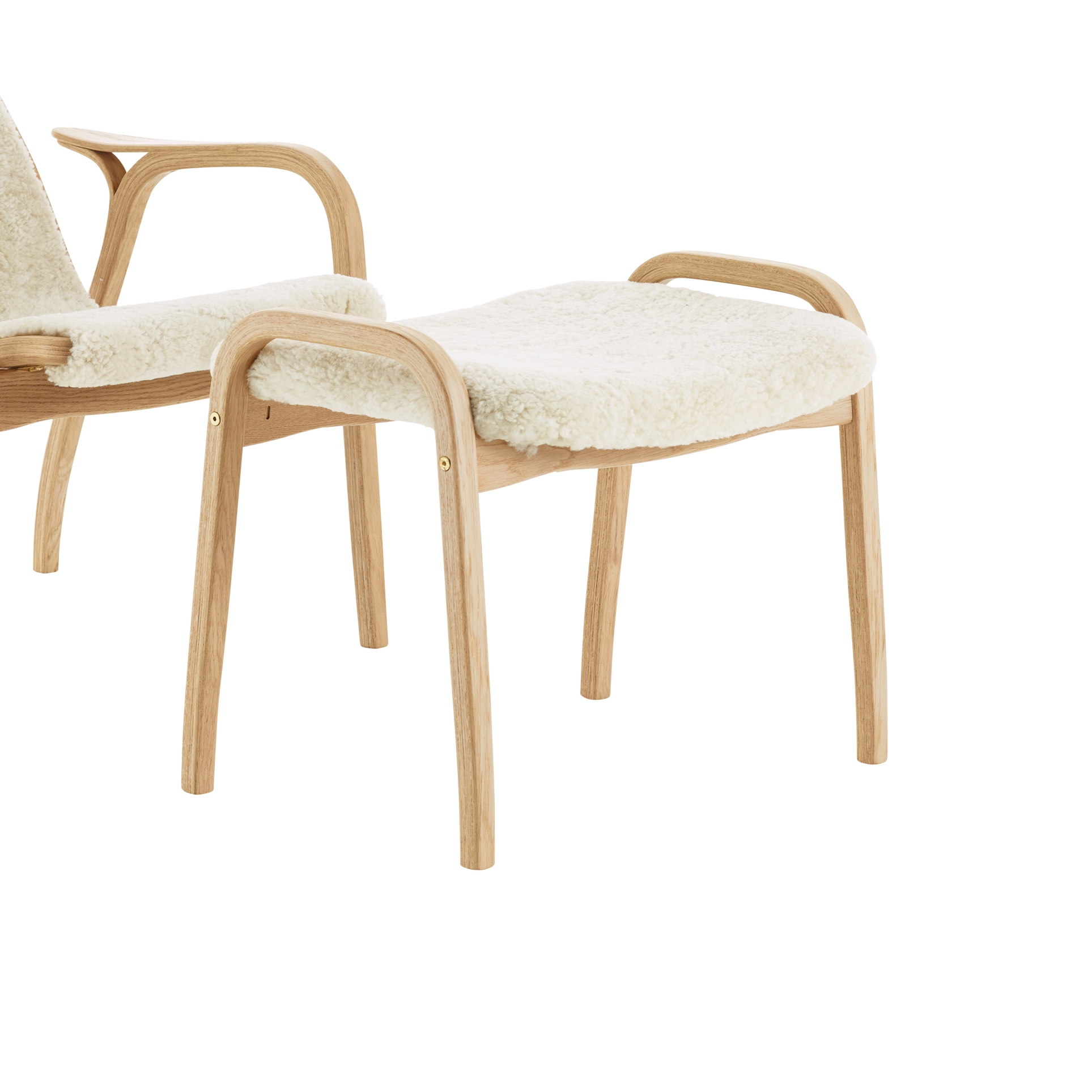 Display product Lamino foot stool in rattan from manufacturer Swedese