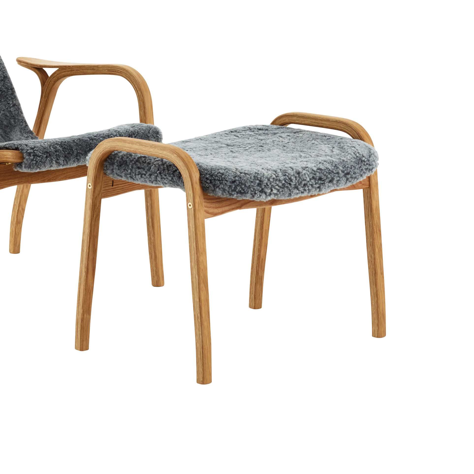Lamino foot stool in rattan