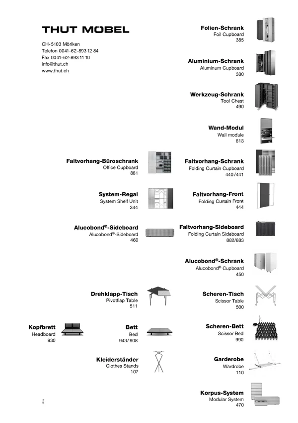 Preview image for the file Thut Möbel Broschüre