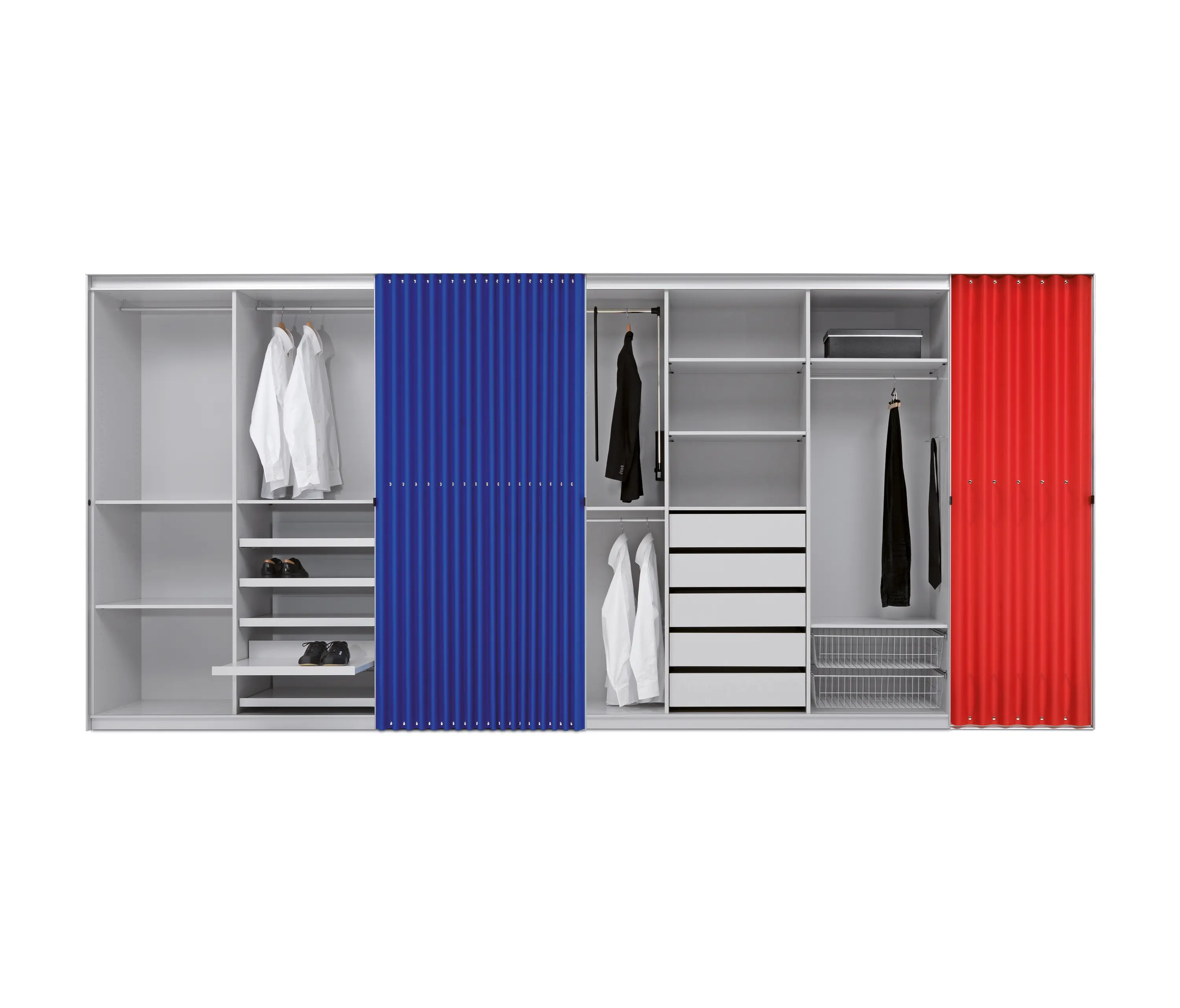 Thut Möbel - Faltvorhang-Schrank 440/441