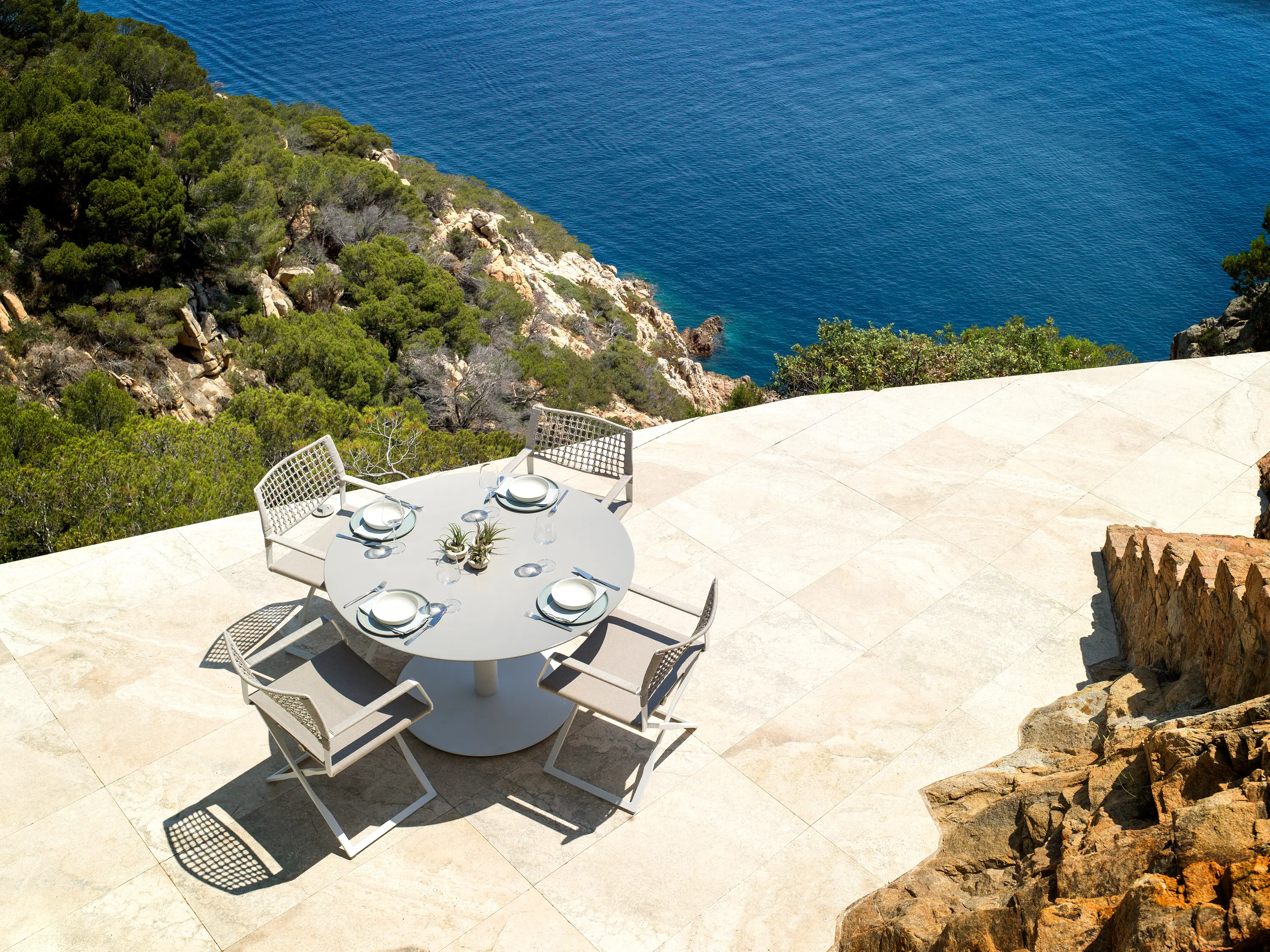 Tribù - T-table Dining table dia90 - H75