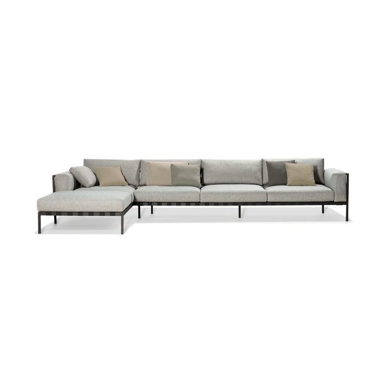 Display product Natal Alu Sofa modular from manufacturer Tribù