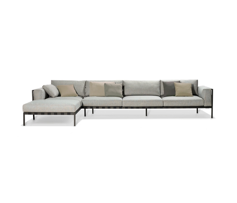 Display product Natal Alu Sofa modular from manufacturer Tribù