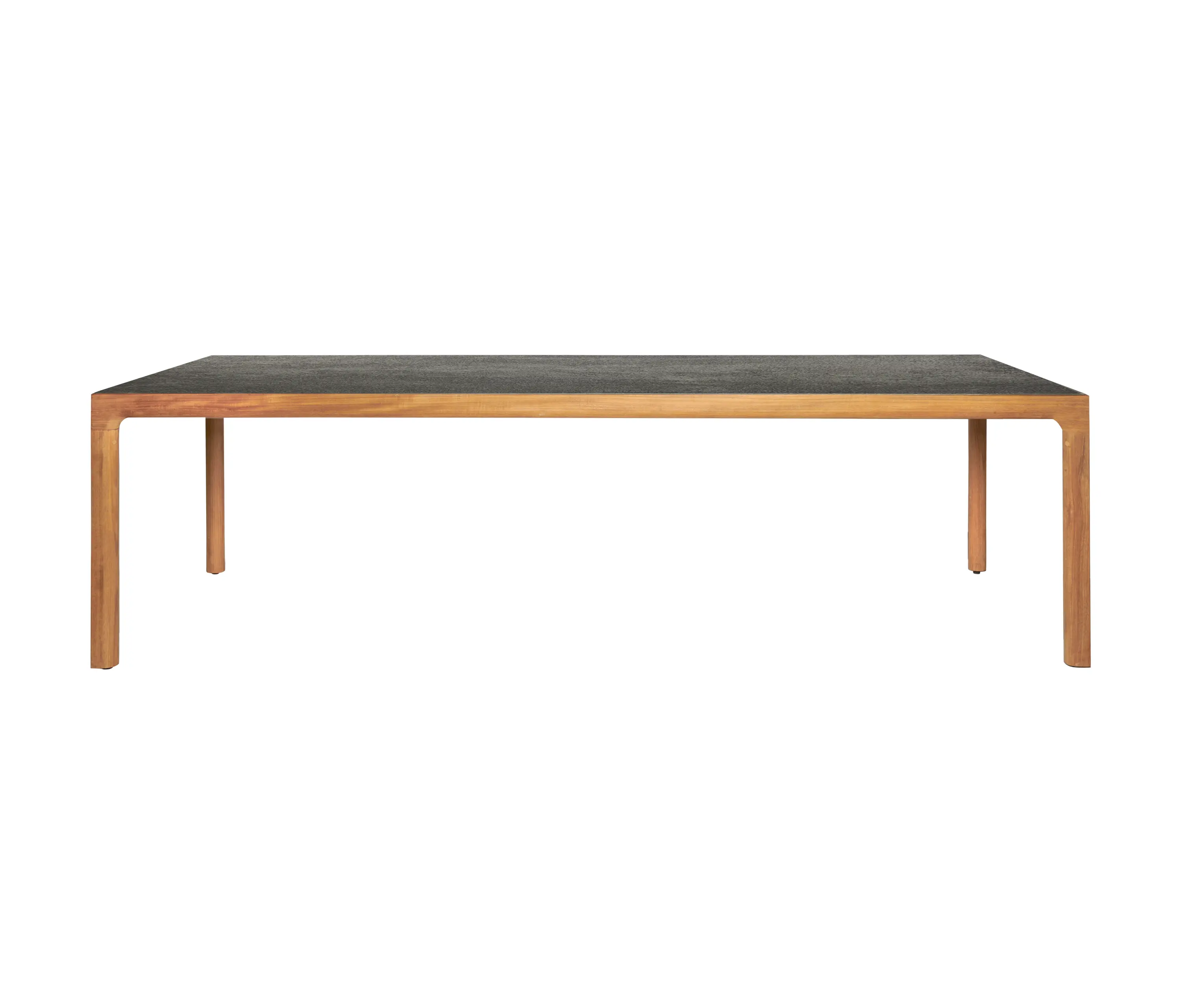 Tribù - Illum teak dining table with piombo top