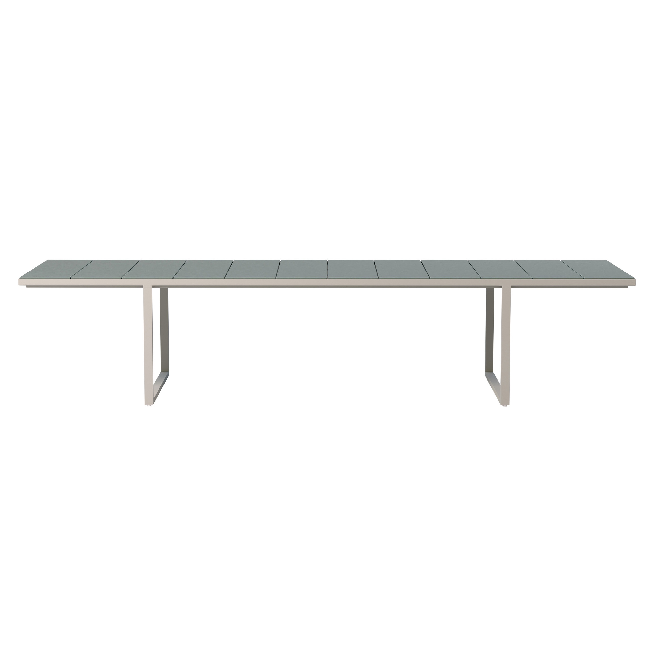 Mostra il prodotto Nox tavolo da pranzo - 350 cm - Linen frame, Moss glazed lava stone del produttore Tribù
