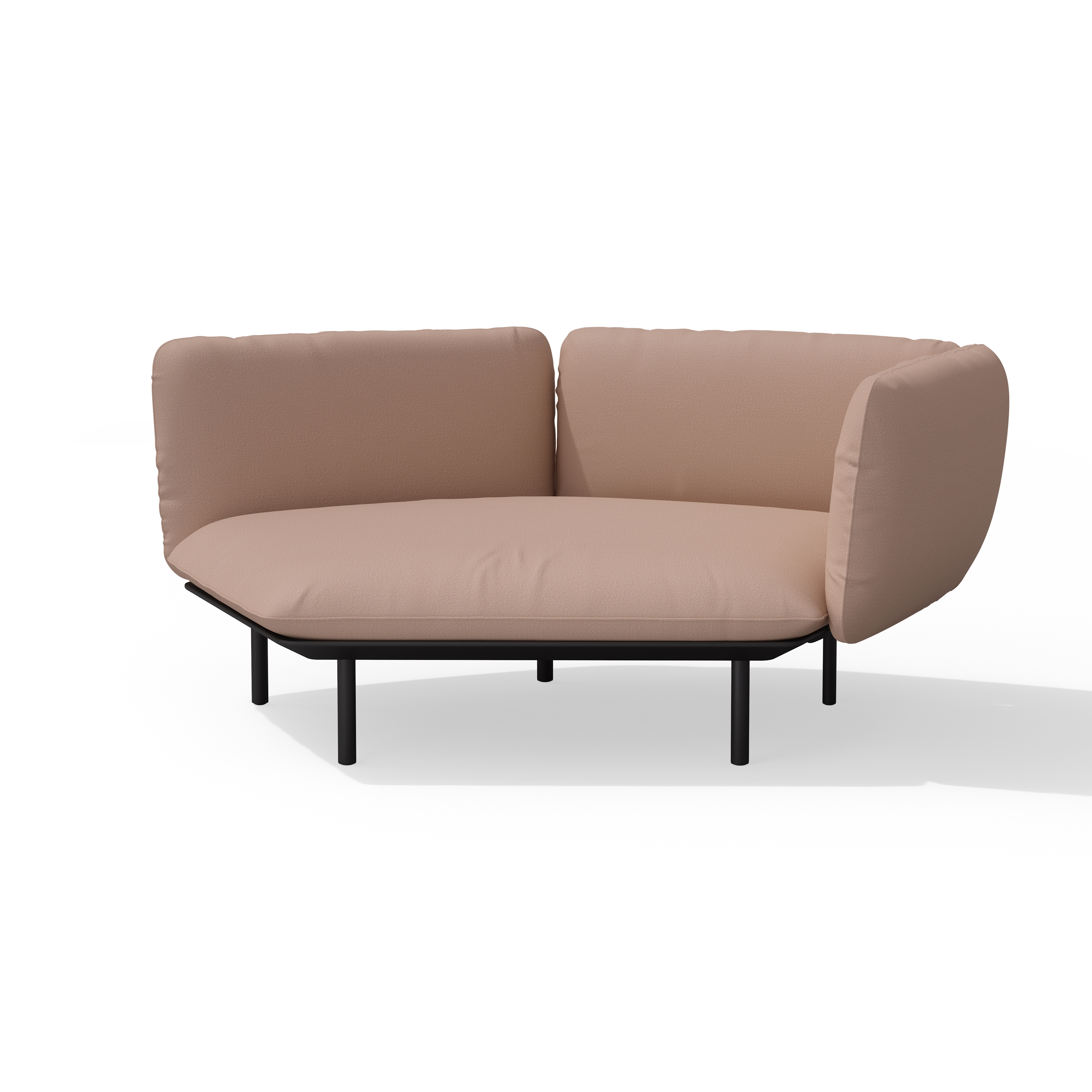 Display product Senja sofa organic corner double module - left corner arm high from manufacturer Tribù