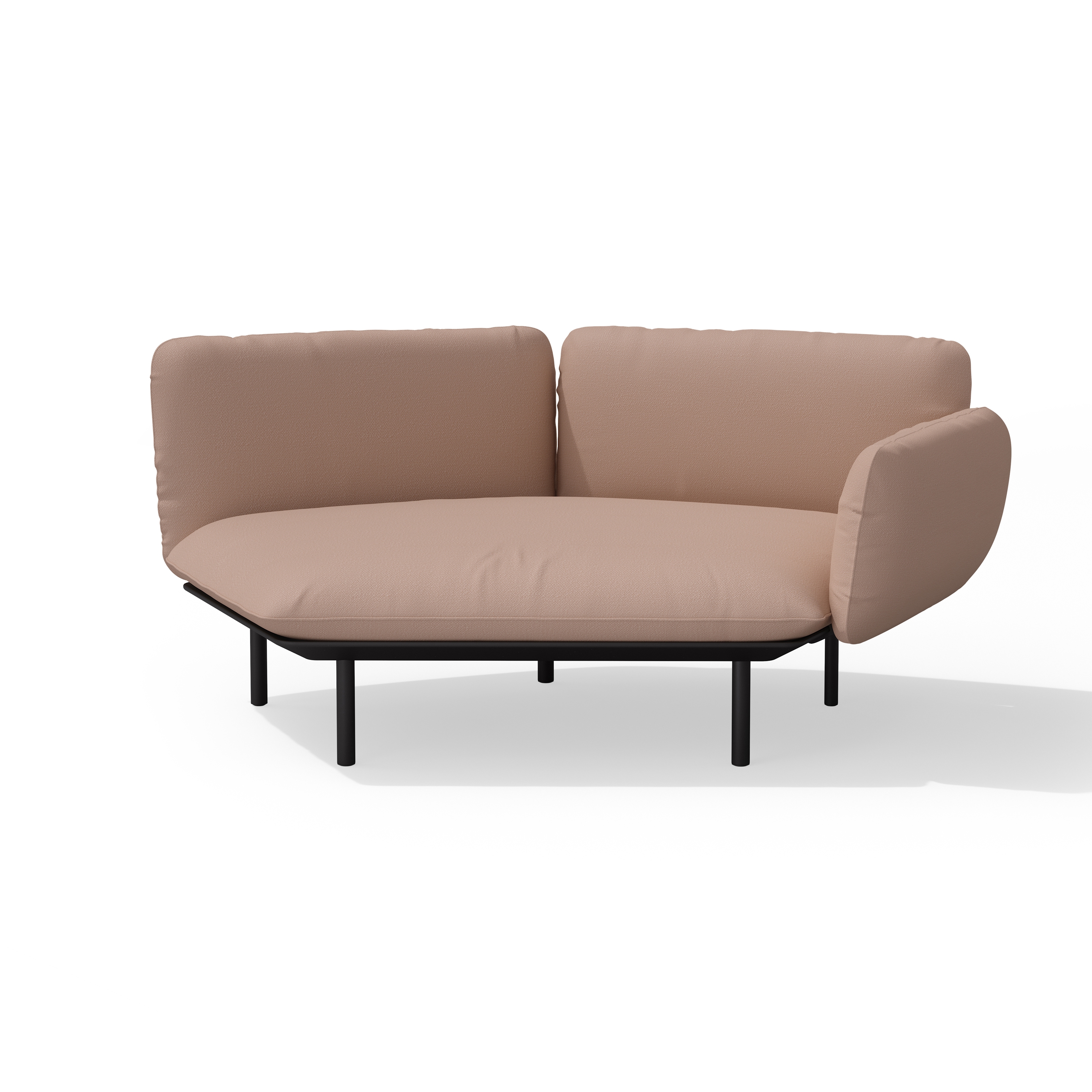 Display product Senja sofa organic corner double module - left corner arm low from manufacturer Tribù