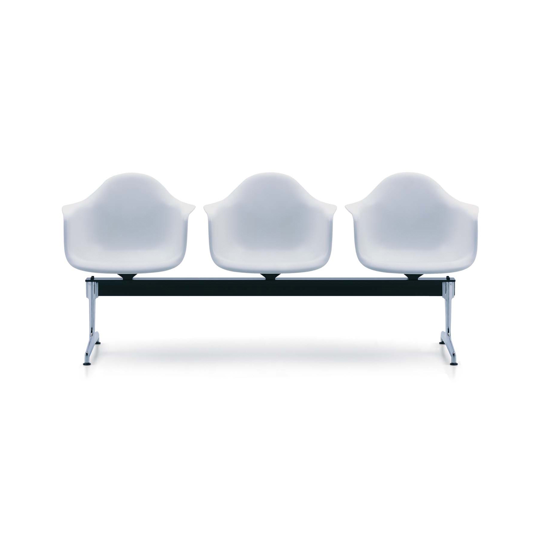 Display product Eames Plastic Armchair Beam Seating from manufacturer Vitra