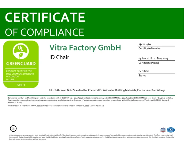 Preview image for the file Certificate_13464_GG_IDChair