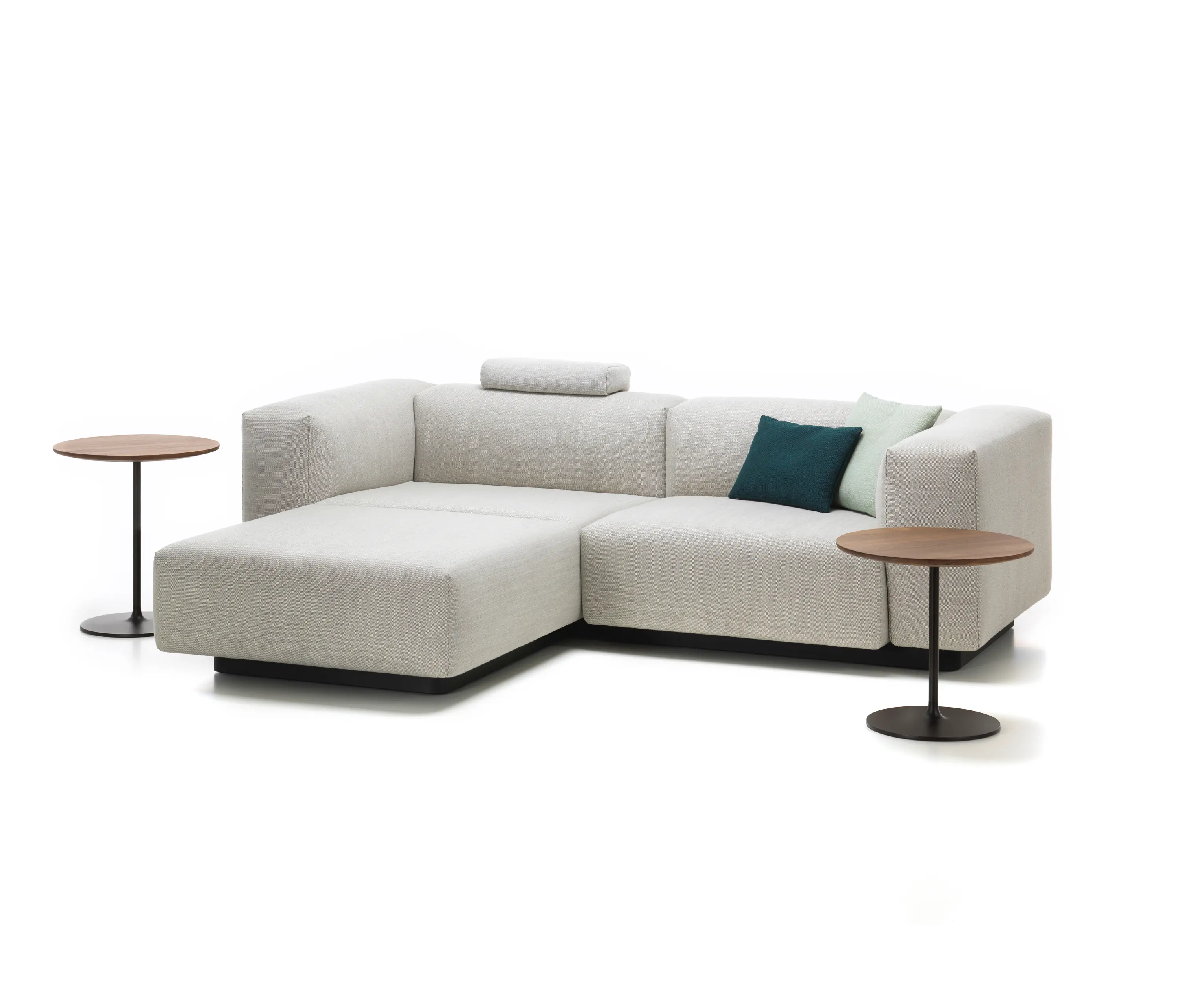 Vitra - Soft Modular Sofa 2-Seater, Chaise Longue