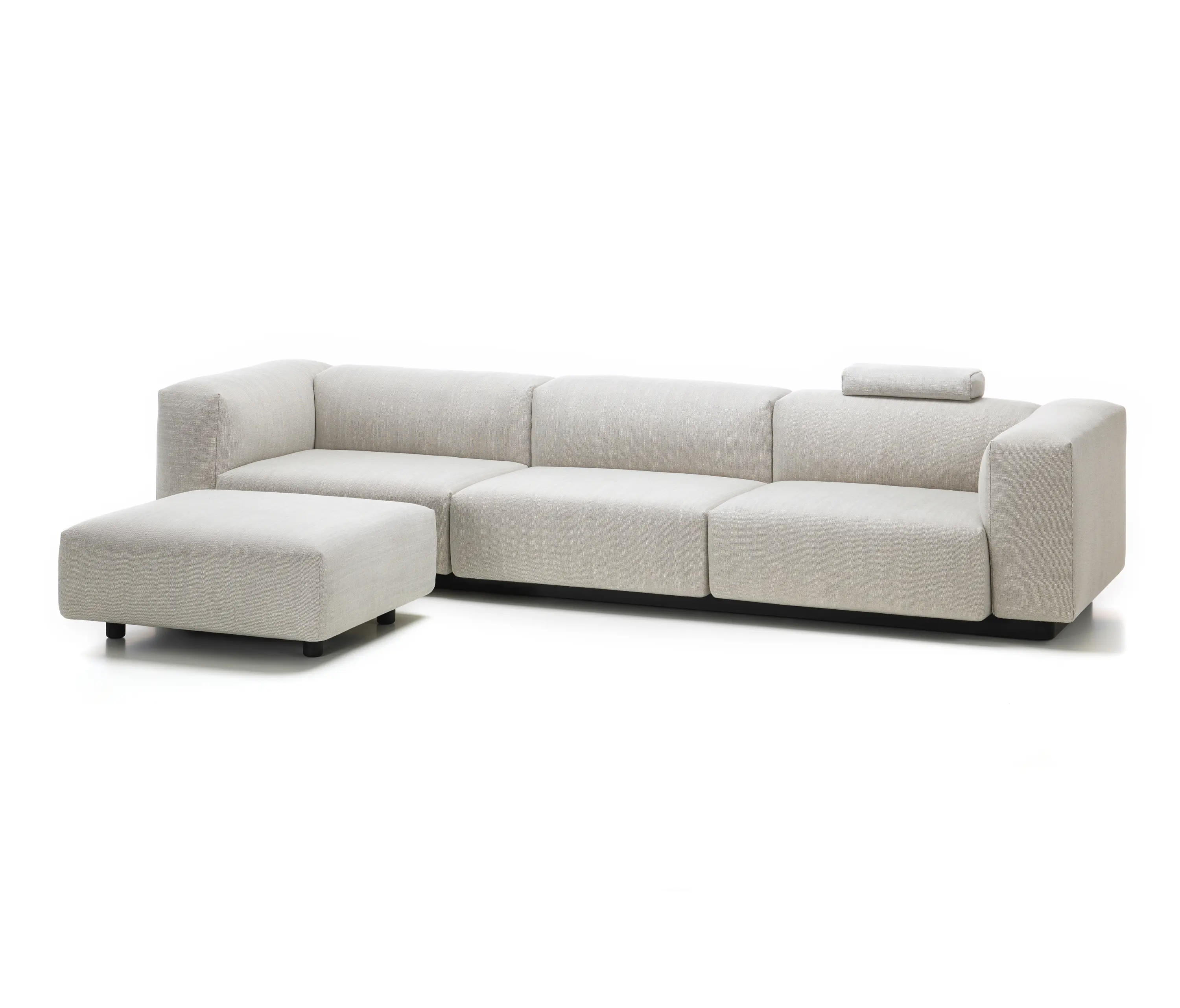 Vitra - Soft Modular Sofa 3-Seater, Ottoman