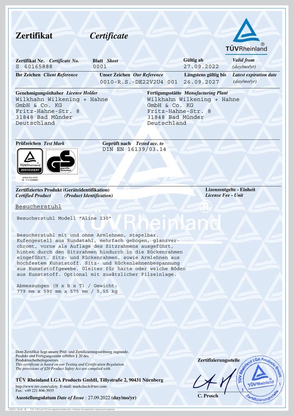 Immagine di anteprima del file Wilkhahn-Aline-Skid-base-GS-Certificate