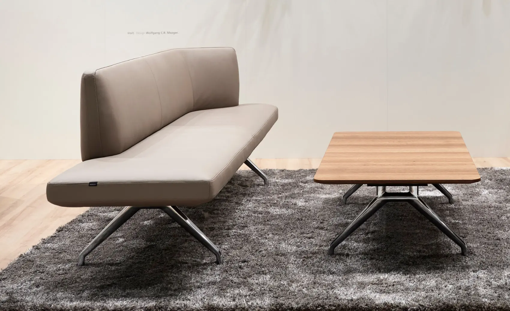 Wilkhahn - Insit Upholstered Bench with Backrest