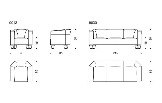 Wittmann - Palais Stoclet Sofa