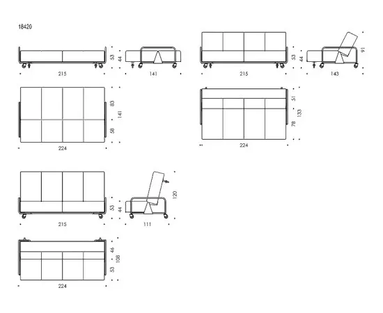 Wittmann - Bed Couch
