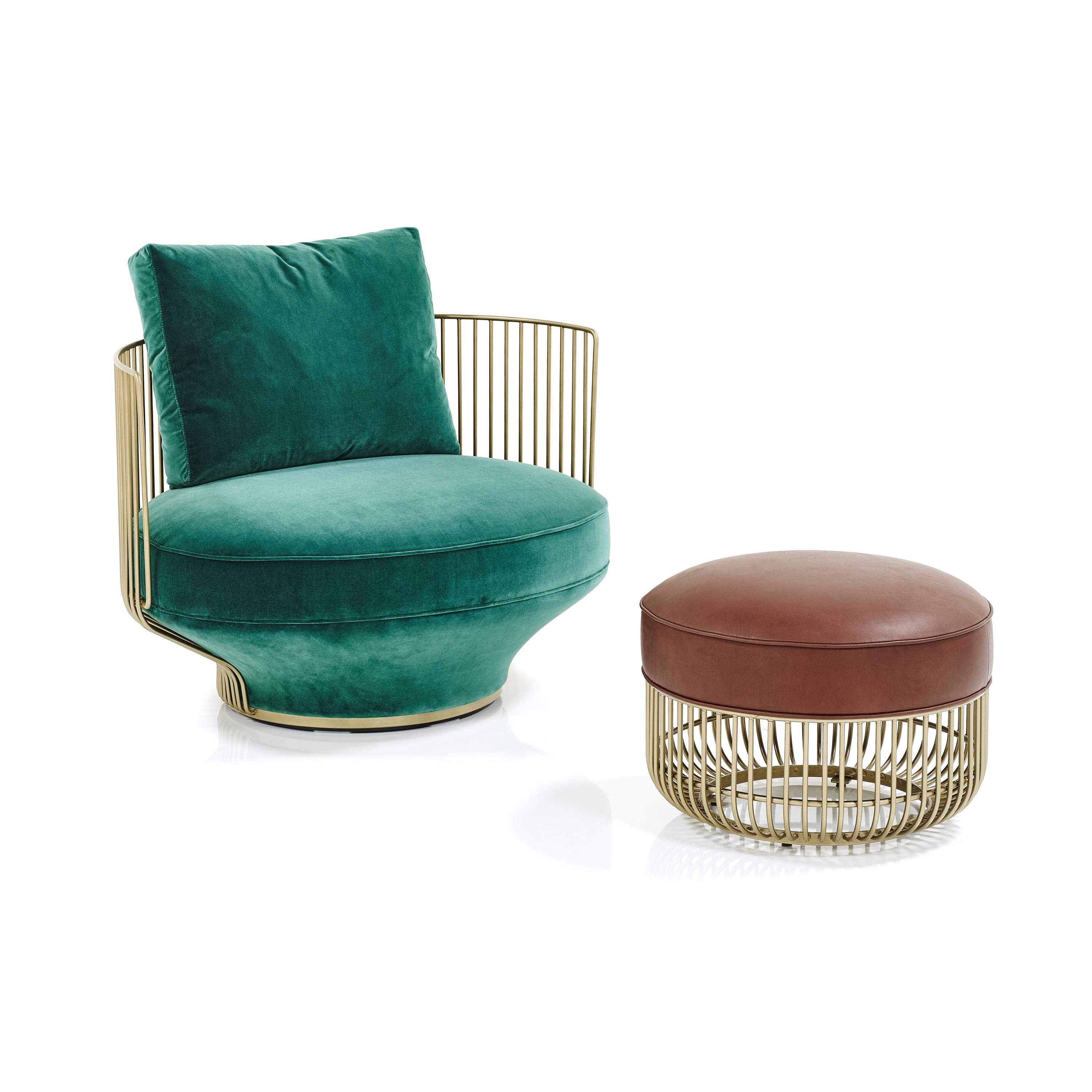 Display product Paradise Bird Lounge Chair & Stool from manufacturer Wittmann