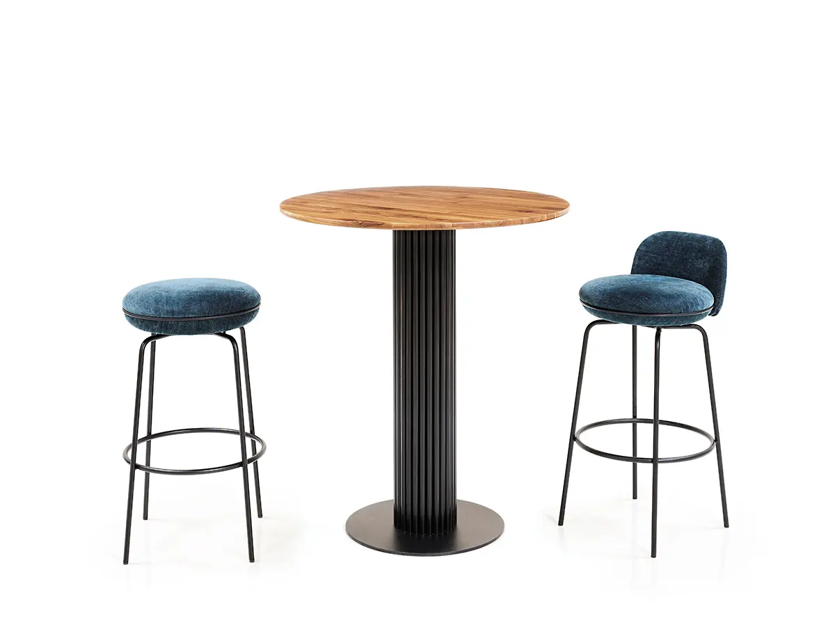 Wittmann - Merwyn Bar stool with backrest