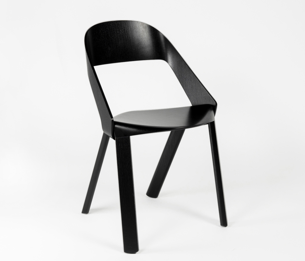 Display product WOGG 50 Stackable Chair | ash black from manufacturer WOGG