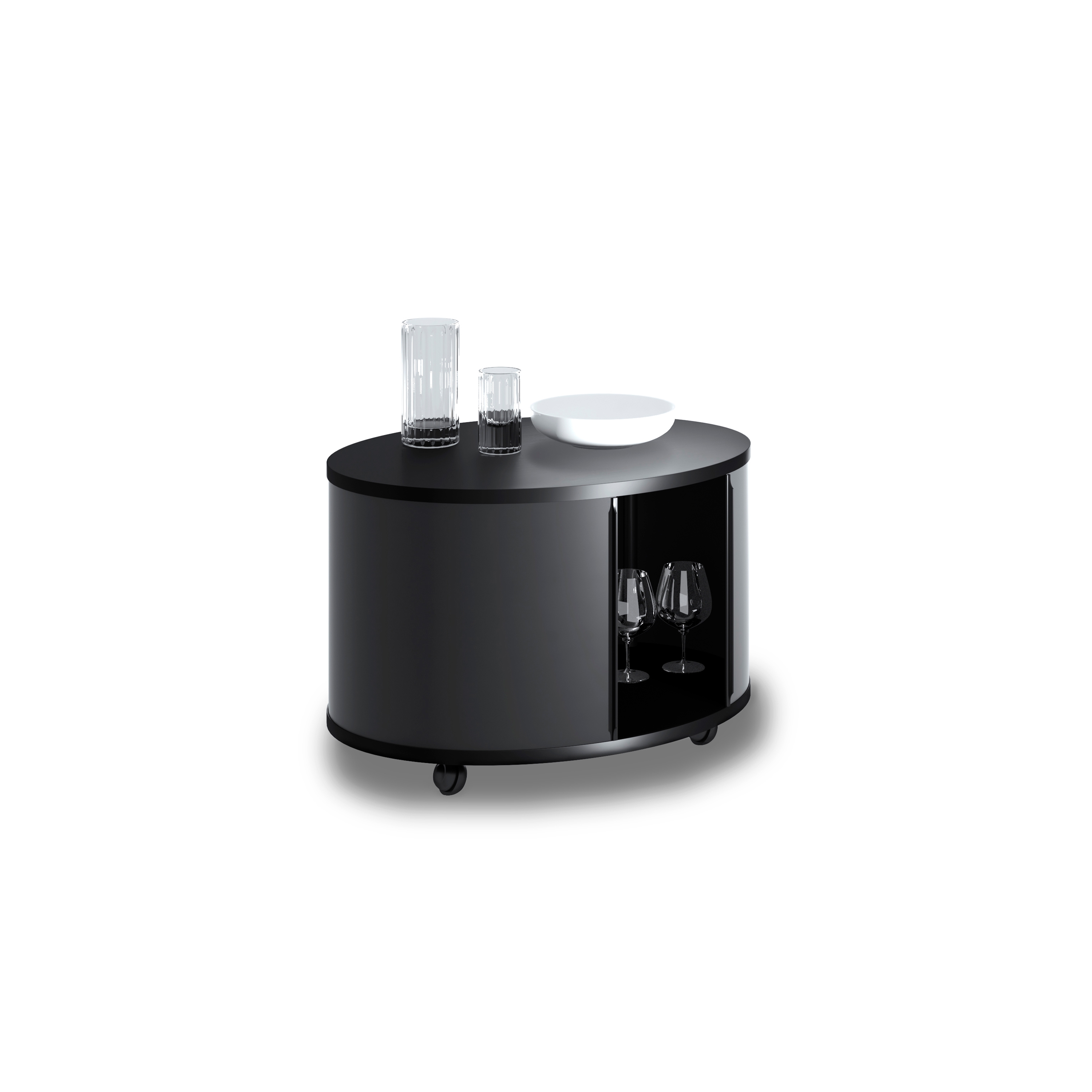 Display product WOGG 17 Ellipse Tower | 002 black from manufacturer WOGG