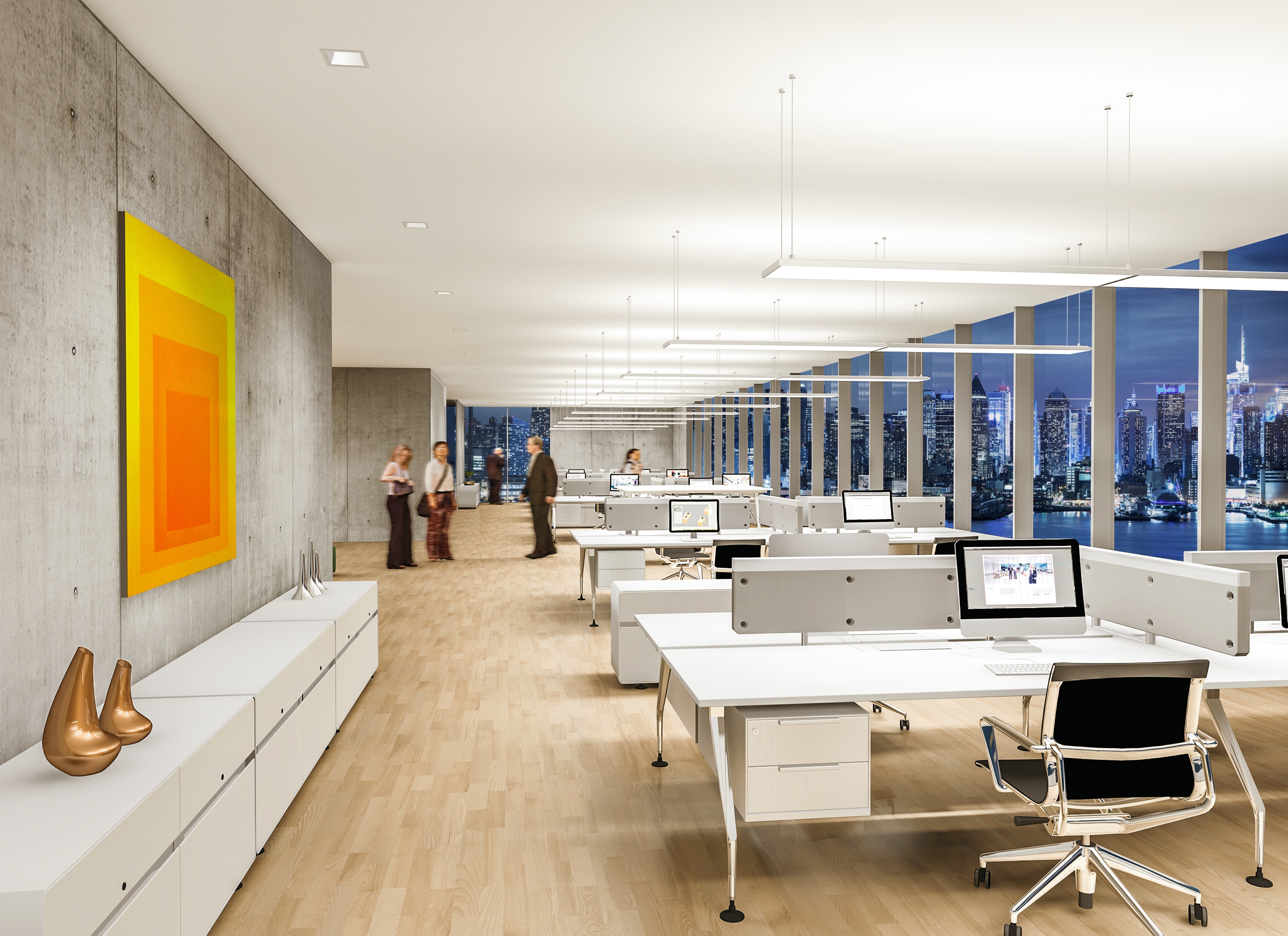 Suspension Design Zumtobel Onda Blanc Aluminium - Occasion