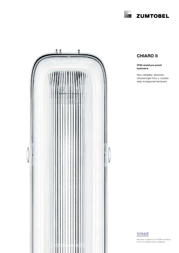 Preview image for the file CHIARO II | IP 65 moisture-proof luminaire
