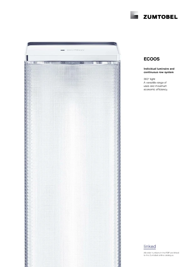 Preview image for the file ECOOS | Individual luminaire and continuous row system