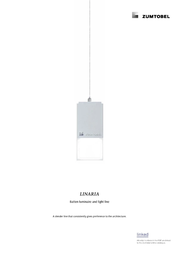 Preview image for the file LINARIA | Batten luminaire and light line