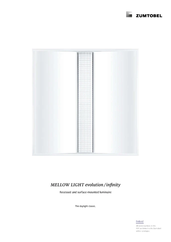 Preview image for the file MELLOW LIGHT evolution / infinity | Recessed and surface-mounted luminaire
