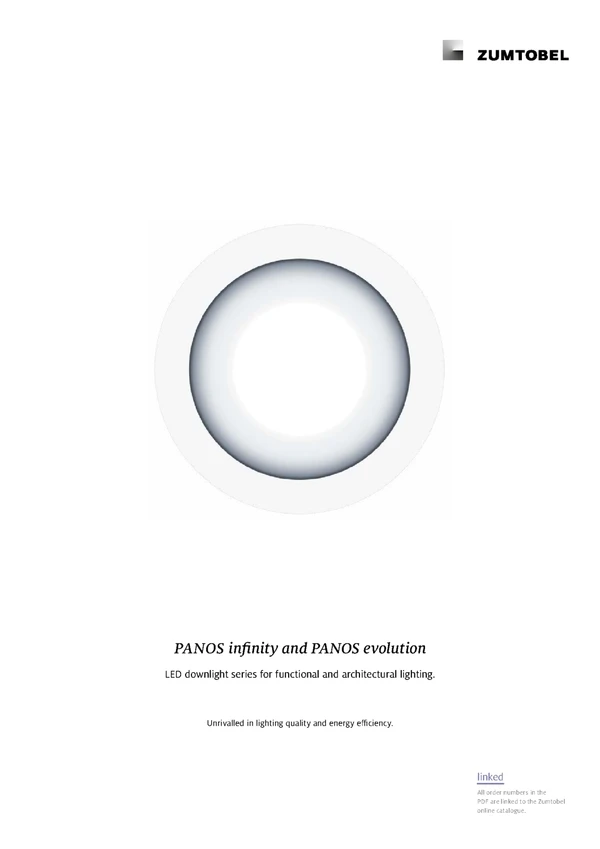 Preview image for the file PANOS infinity and PANOS evolution | LED downlight series for functional and architectural lighting.