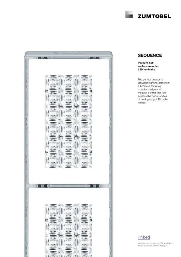 Preview image for the file SEQUENCE | Pendant and surface-mounted LED luminaire