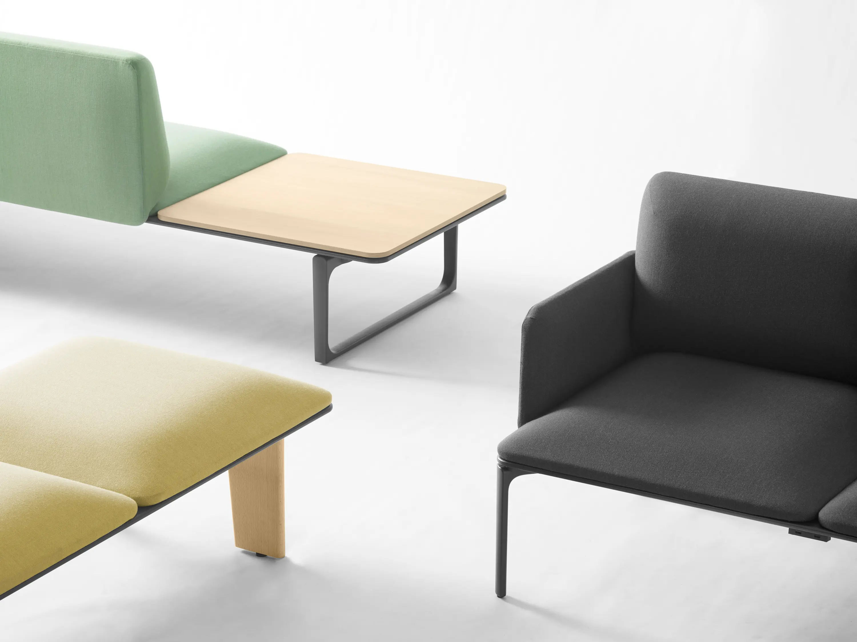 Sellex - Square Modular Seating 3 Seaters