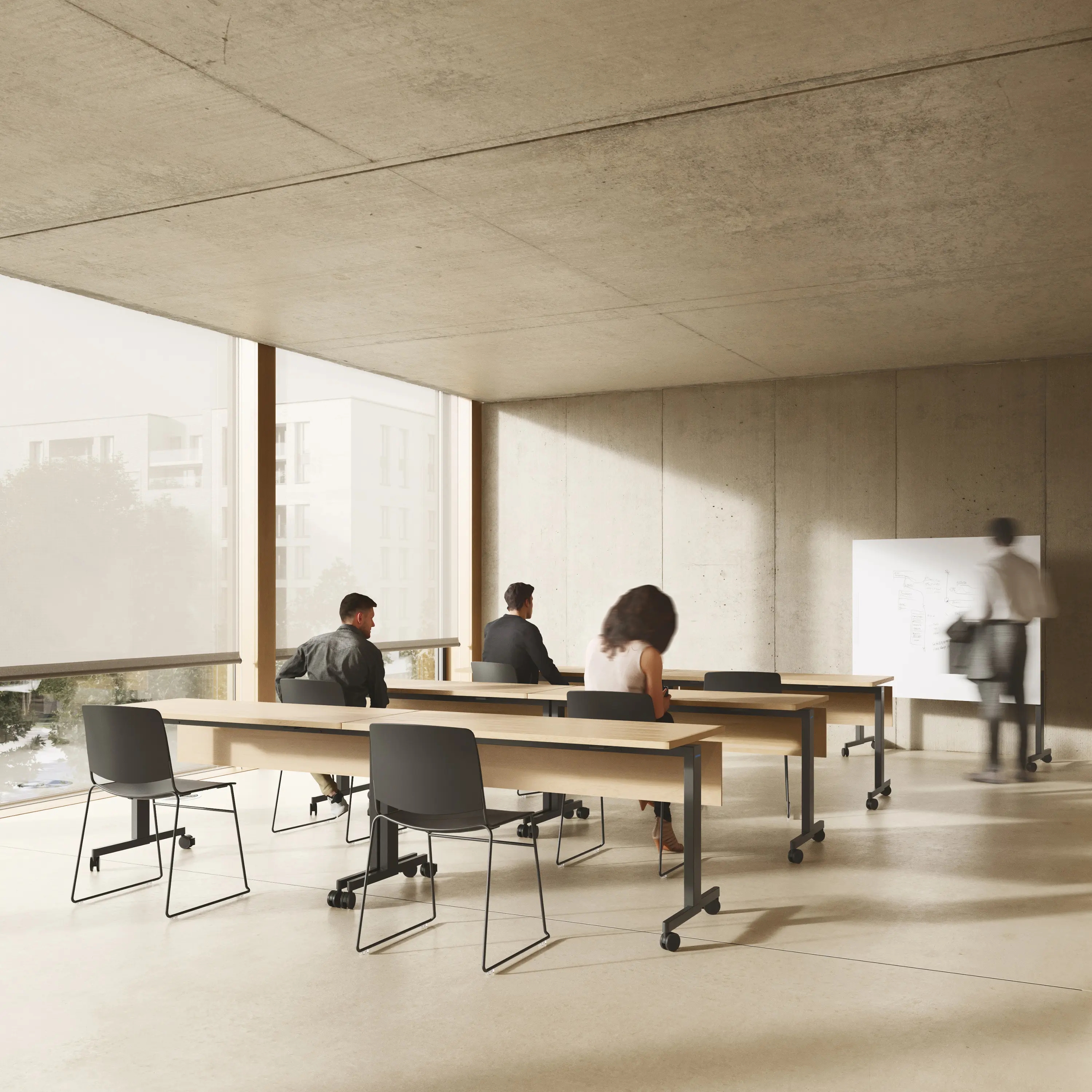 Sellex - Klapptisch + Rednerpult + Whiteboard