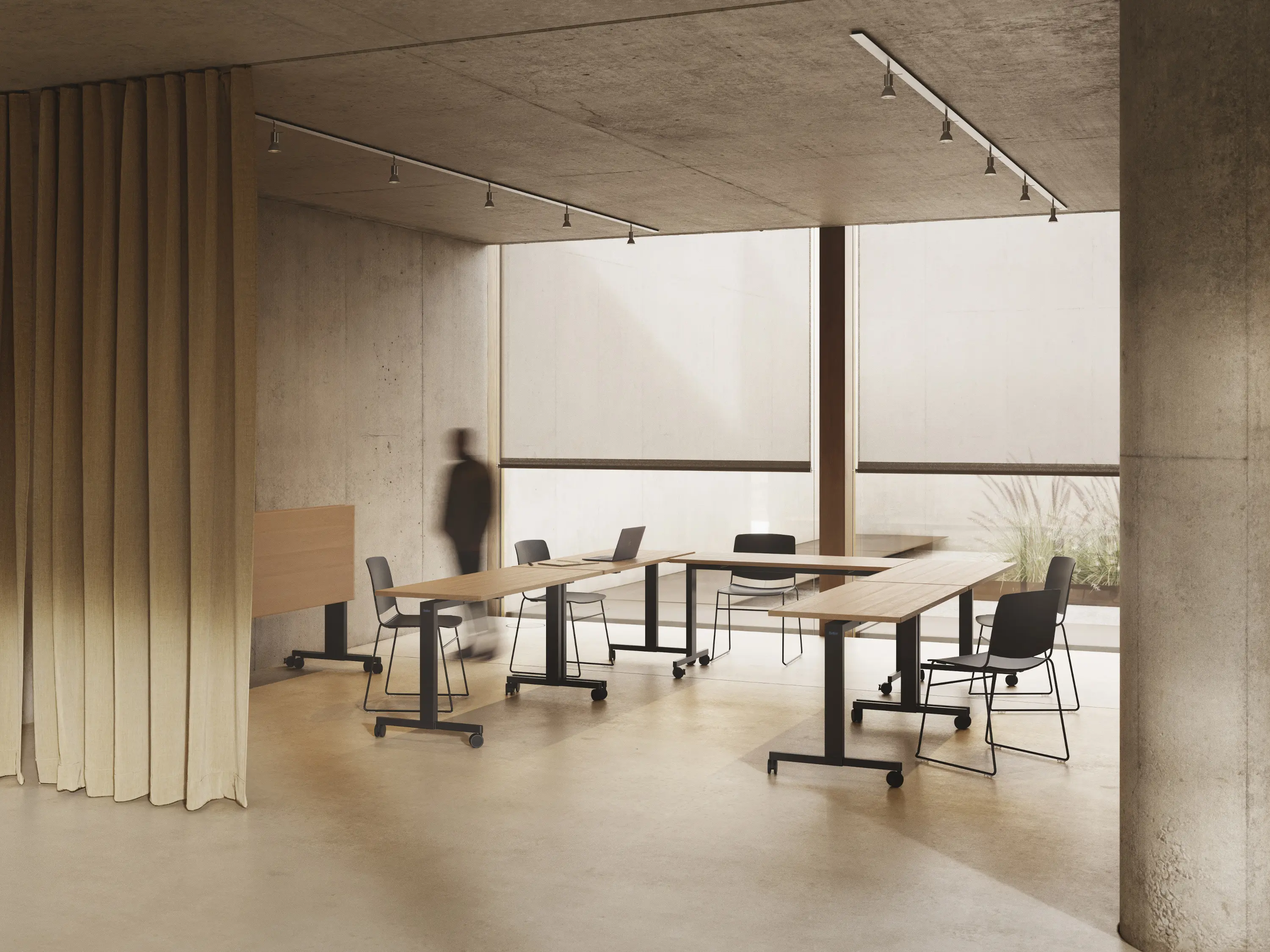 Sellex - Folding Table + Lectern + Meeting Table + Whiteboard