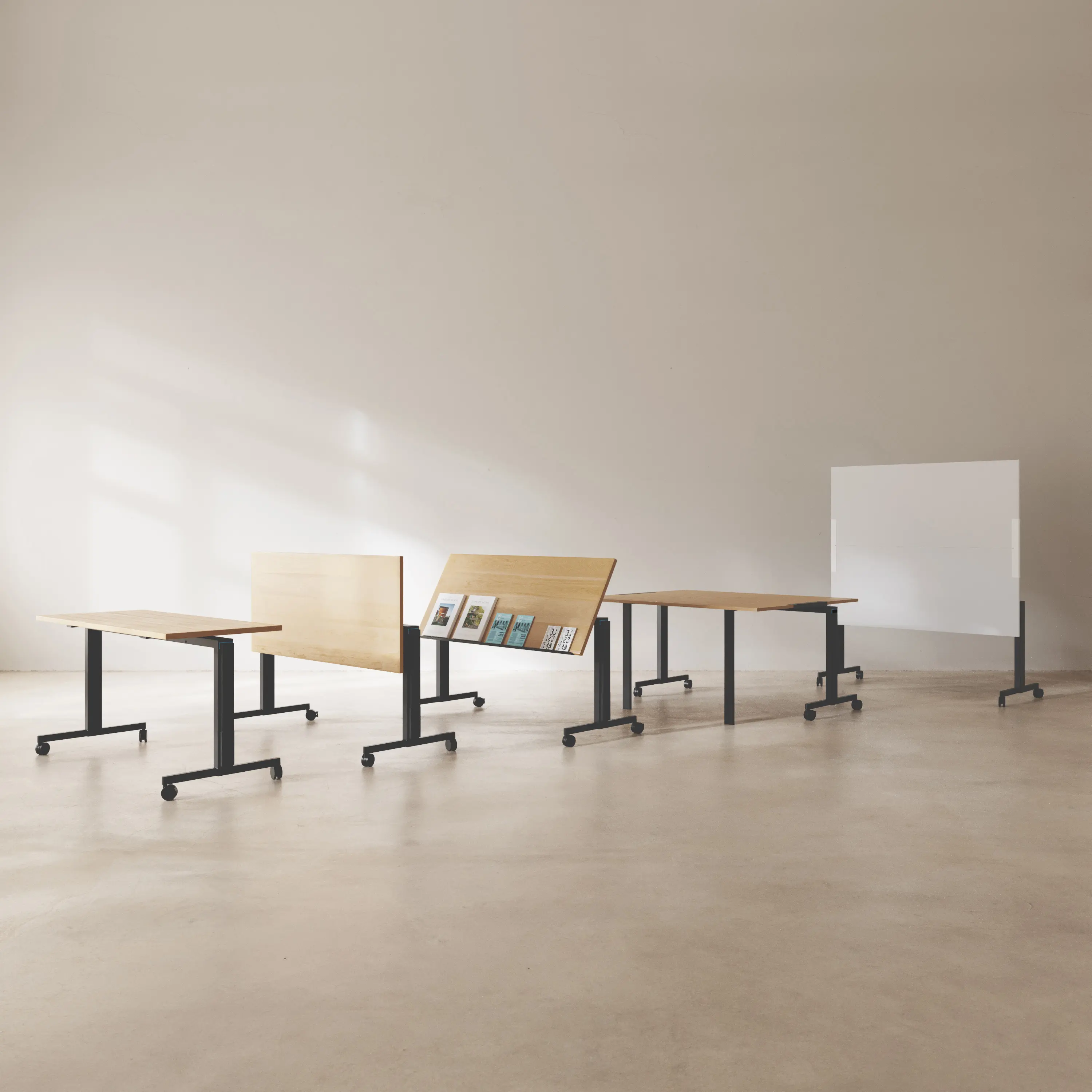 Sellex - Folding Table + Lectern + Meeting Table + Whiteboard