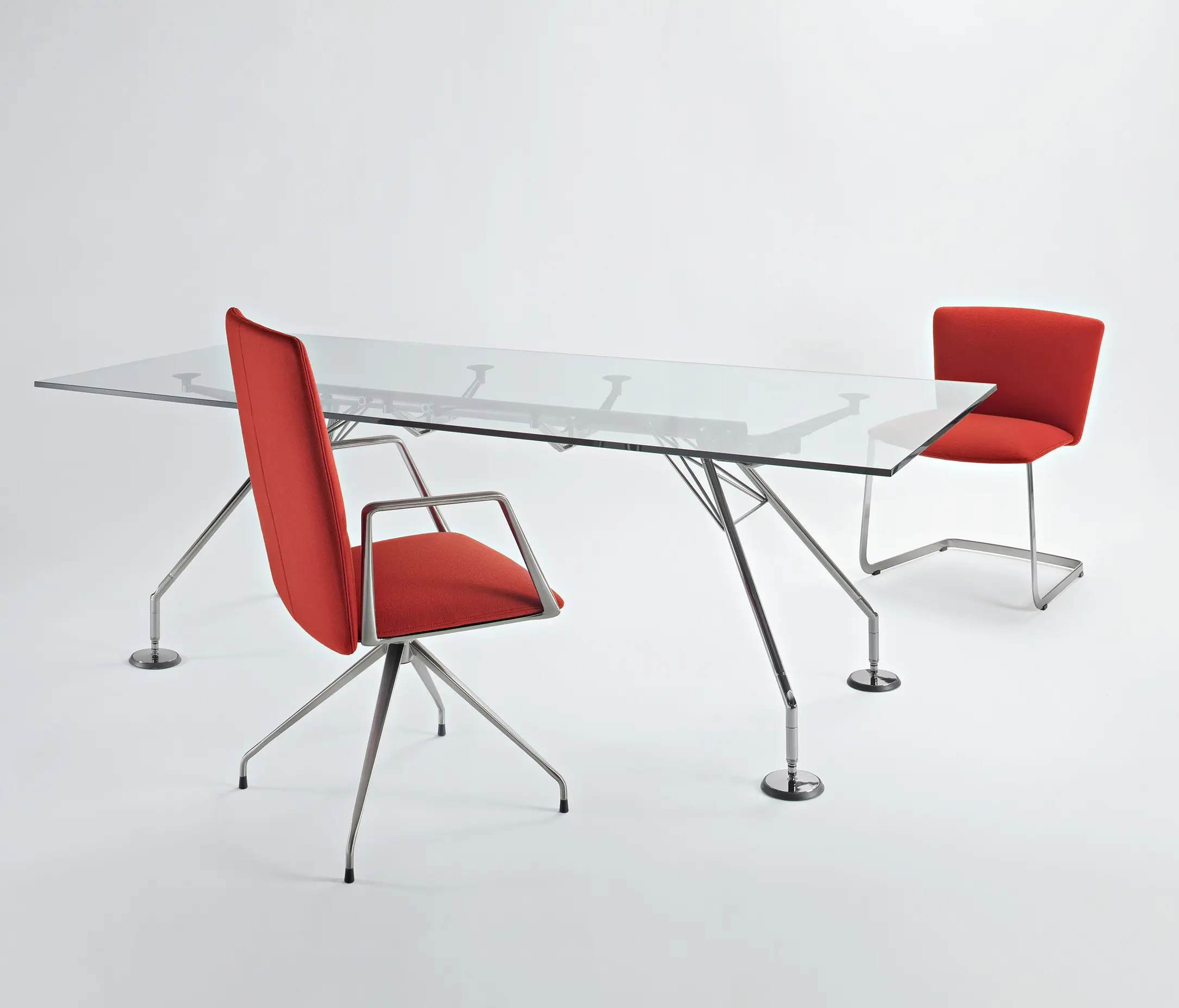 Tecno - Vela Visitors low-backrest chair