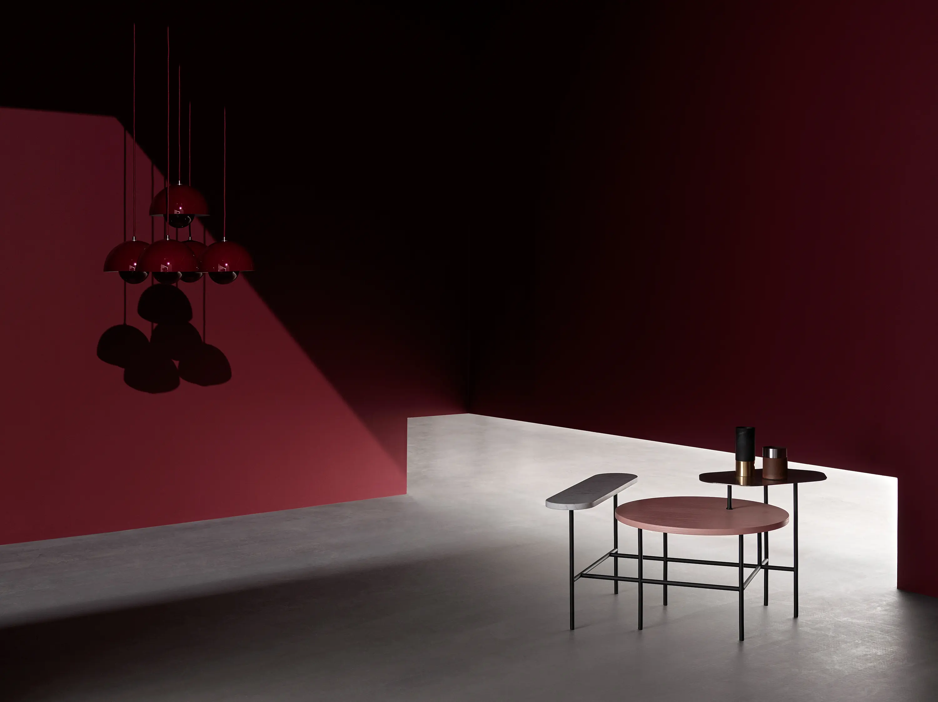 &TRADITION - Flowerpot VP1 Beige Red