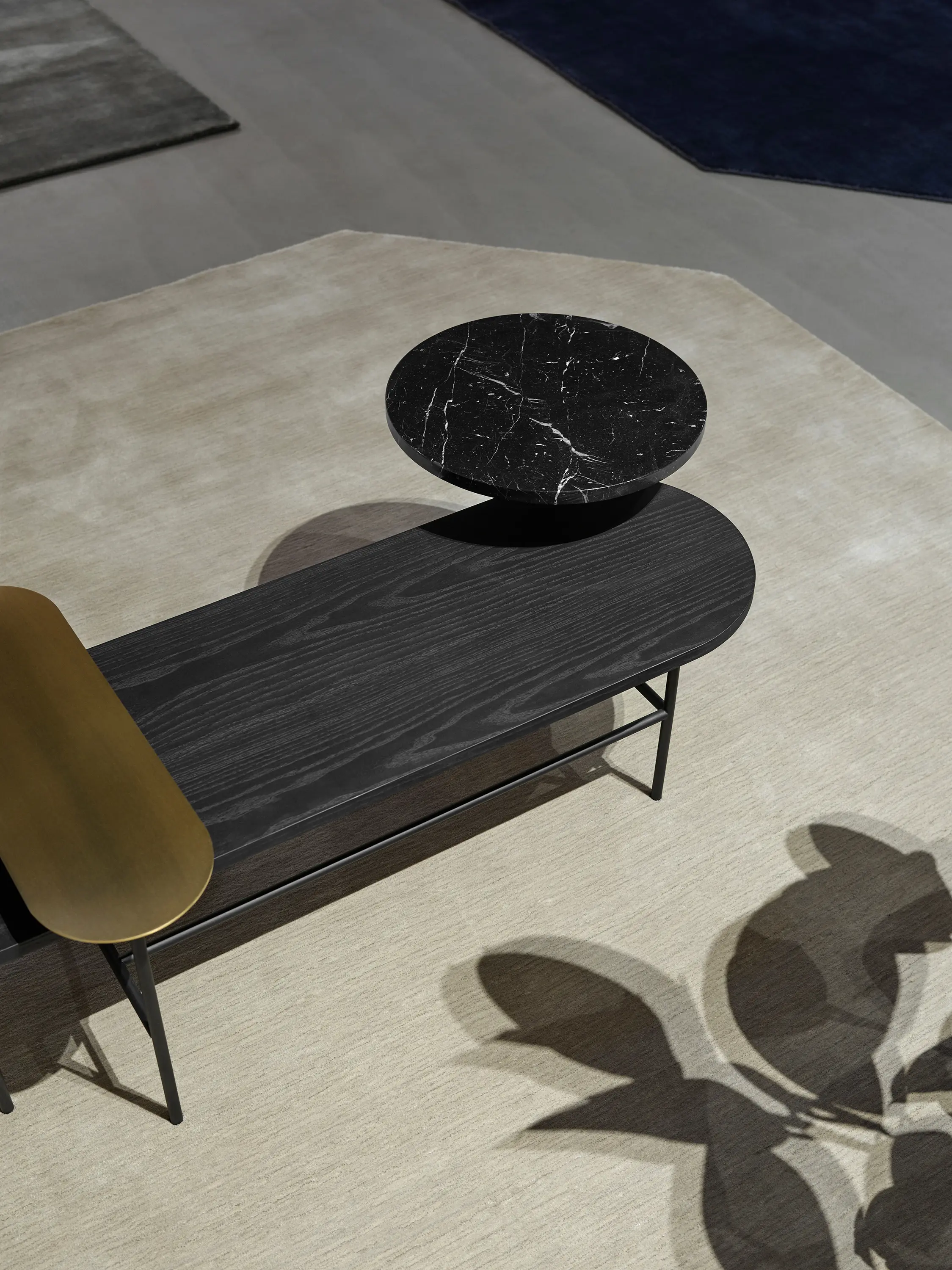 &TRADITION - Palette JH26 Nero Marquina Marble, Black Lacquered Ash