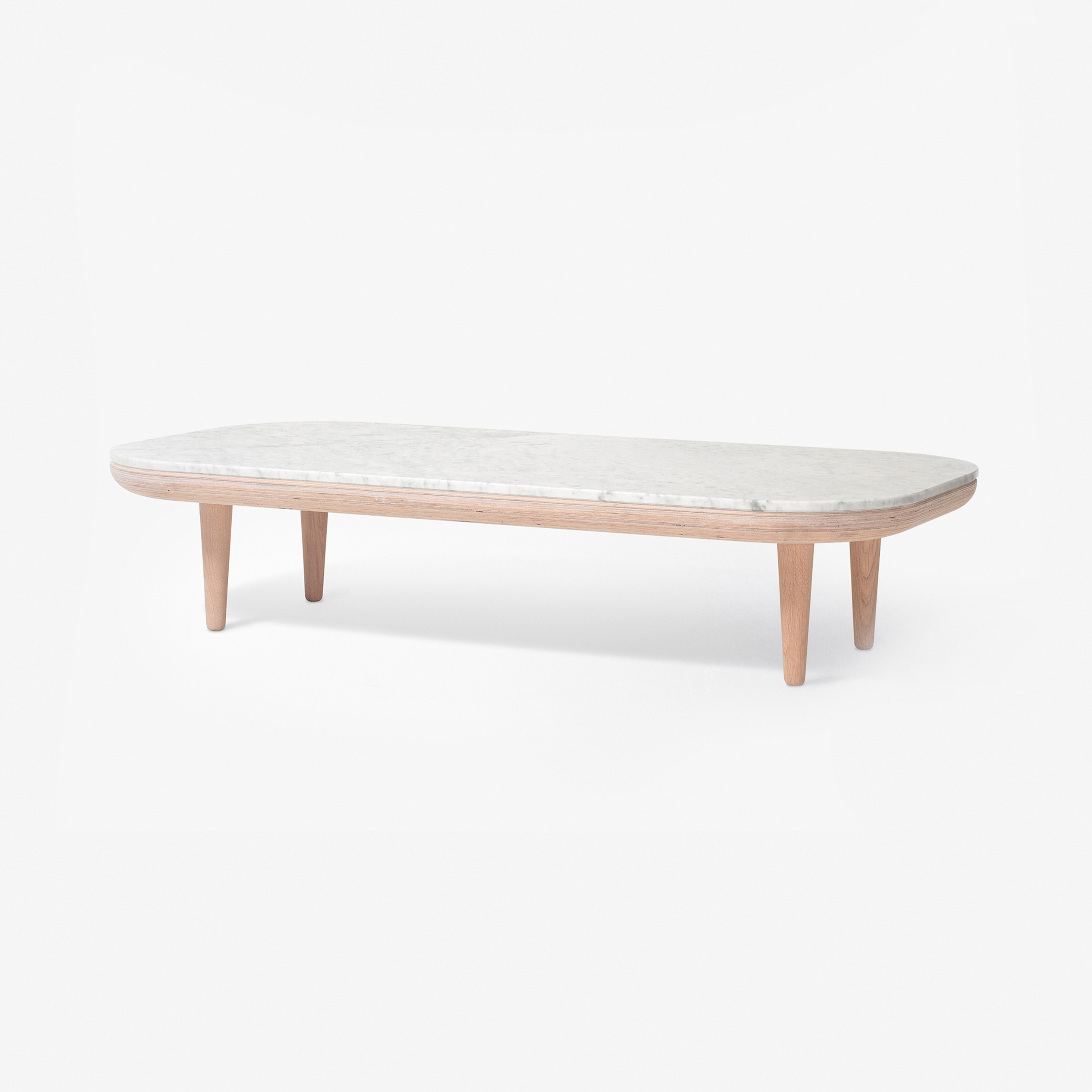 Fly SC5 White Oiled Oak base w. honed Bianco Carrara marble