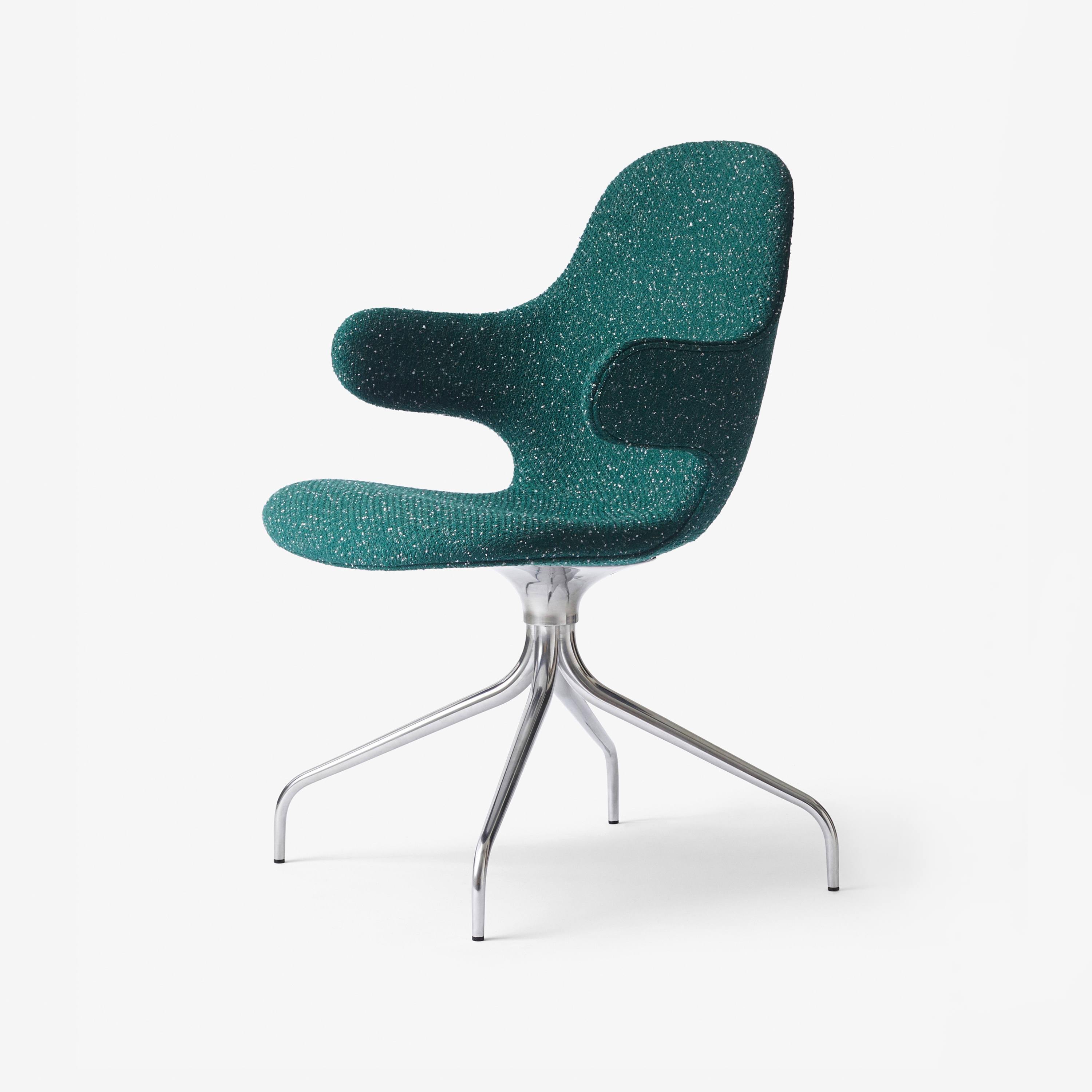 Display product Catch Chair JH2 Polished Aluminium from manufacturer &TRADITION